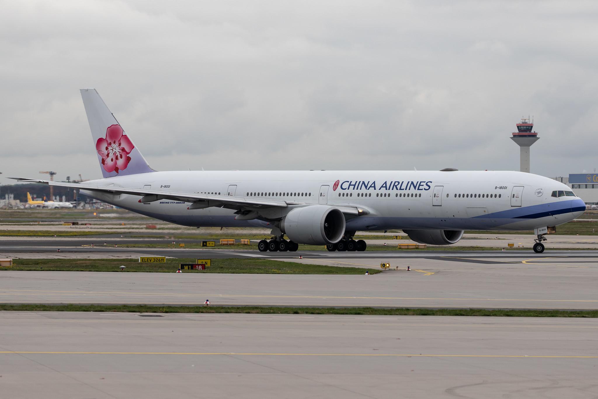 Frankfurt Airport: China Airlines (CI / CAL) |  Boeing 777-309(ER) B77W | B-18001 | MSN 43978