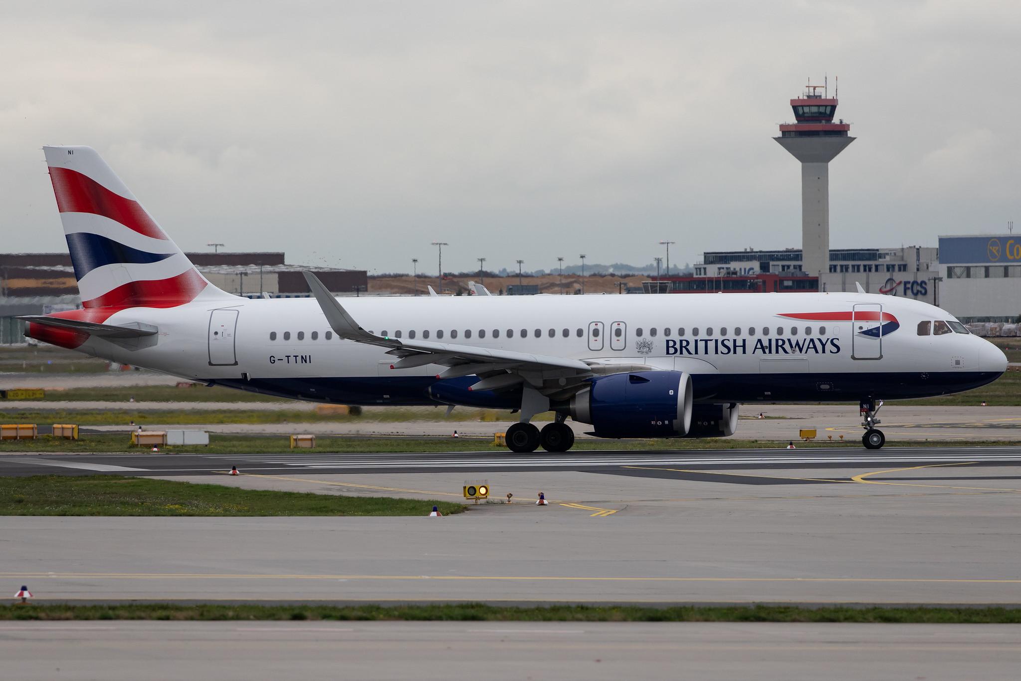 Frankfurt Airport: British Airways (BA / BAW) |  Airbus A320-251N A20N | G-TTNI | MSN 8767