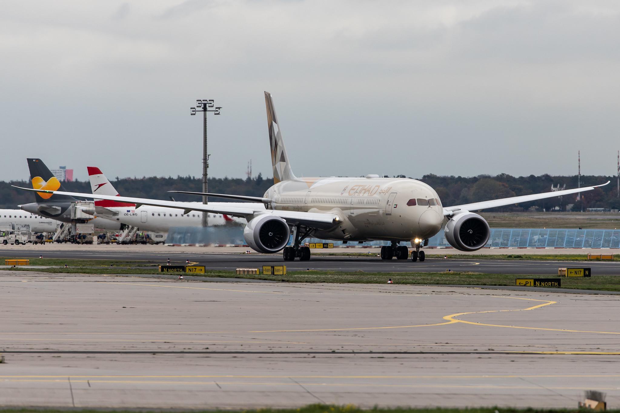 Frankfurt Airport: Etihad Airways (EY / ETD) |  Boeing 787-9 Dreamliner B789 | A6-BLZ | MSN 42369