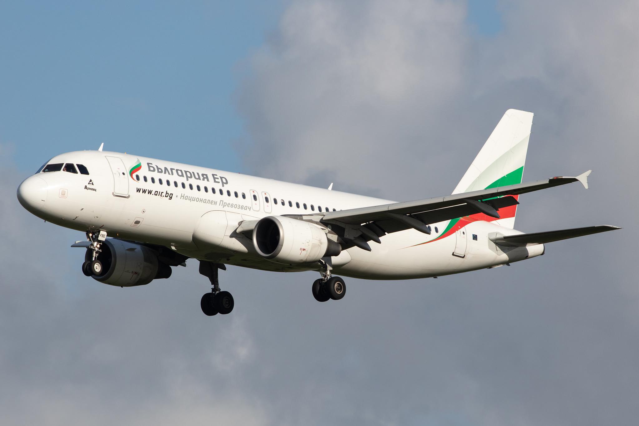 Amsterdam Airport Schiphol: Bulgaria Air (FB / LZB) |  Airbus A320-214 A320 | LZ-FBE | MSN 3780