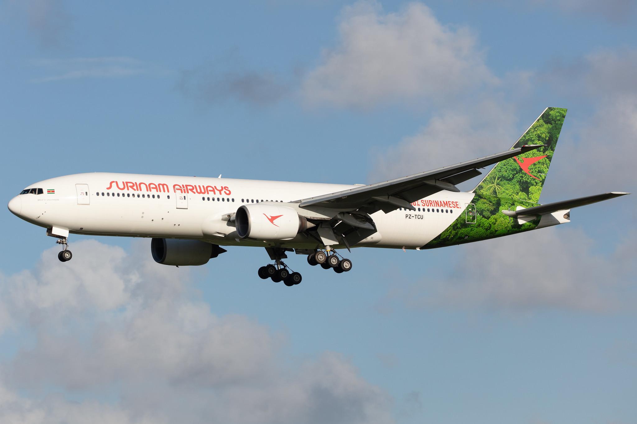 Amsterdam Airport Schiphol: Surinam Airways (PY / SLM) |  Boeing 777-212(ER) B772 | PZ-TCU | MSN 32336
