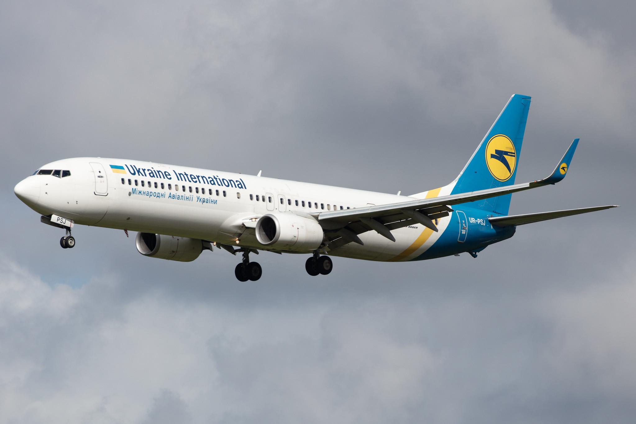 Amsterdam Airport Schiphol: Ukraine International Airlines (PS / AUI) | Operator: Ukraine Int. Airlines |  Boeing 737-9KV(ER) B739 | UR-PSJ | MSN 41535