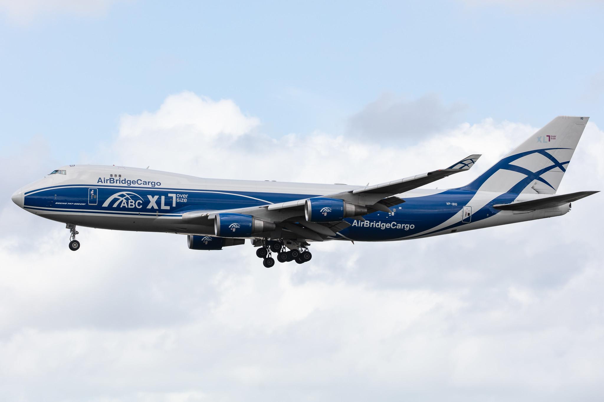 Amsterdam Airport Schiphol: AirBridgeCargo (RU / ABW) | Operator: AirBridgeCargo Airlines |  Boeing 747-46NF(ER) B744 | VP-BIG | MSN 35420