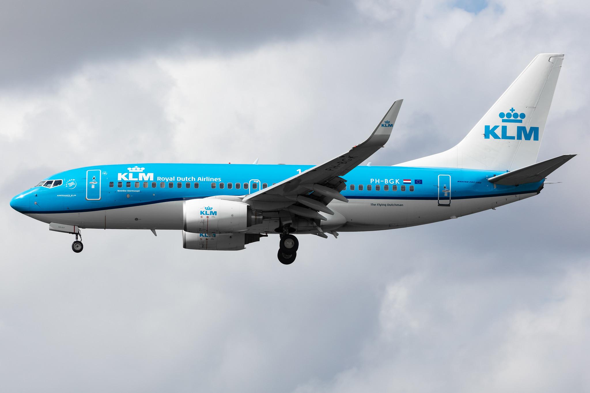 Amsterdam Airport Schiphol: KLM (KL / KLM) |  Boeing 737-7K2 B737 | PH-BGK | MSN 38054