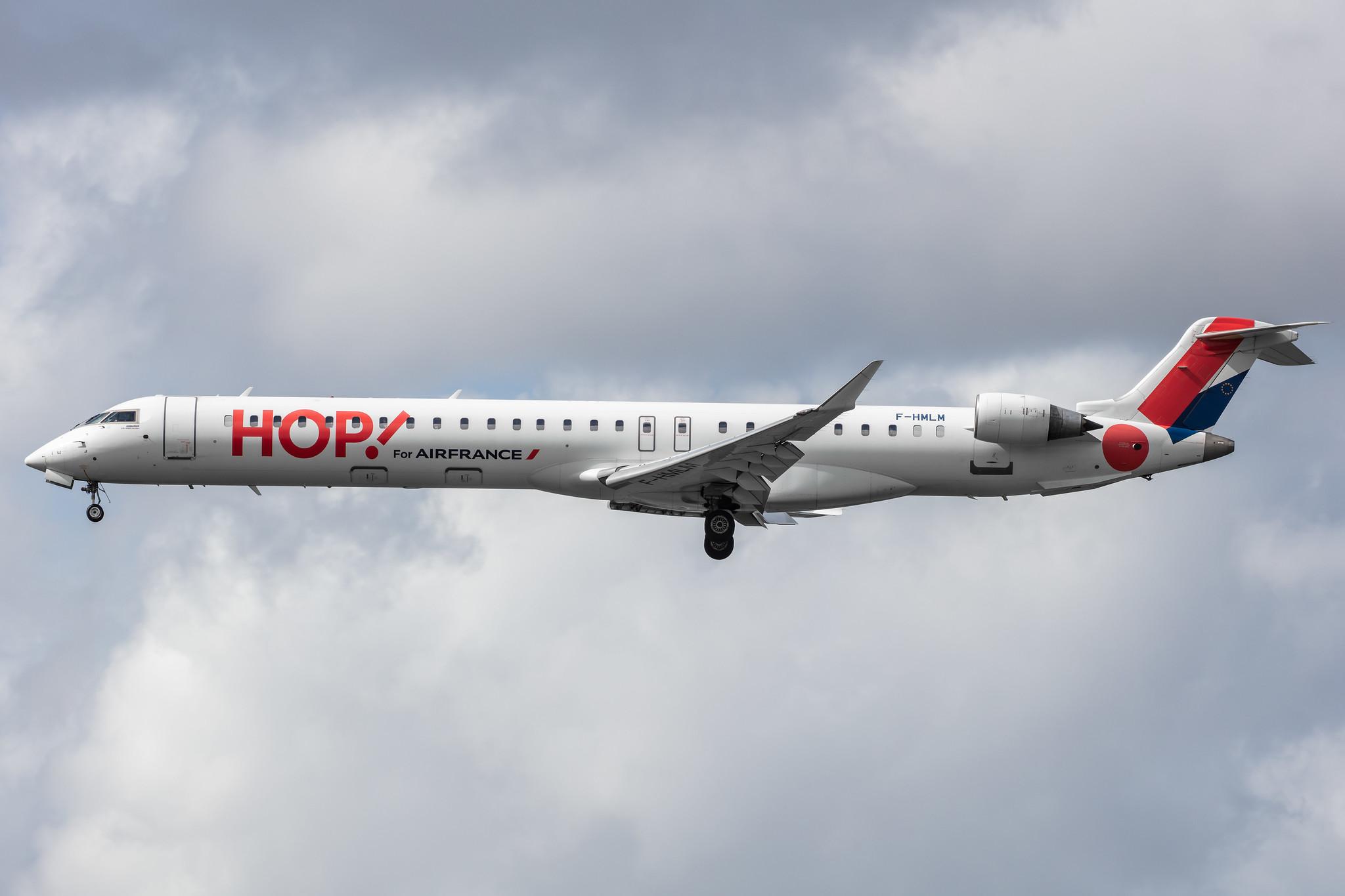 Amsterdam Airport Schiphol: Air France (AF / AFR) | Operator: Air France Hop |  Mitsubishi CRJ-1000EL CRJX | F-HMLM | MSN 19023
