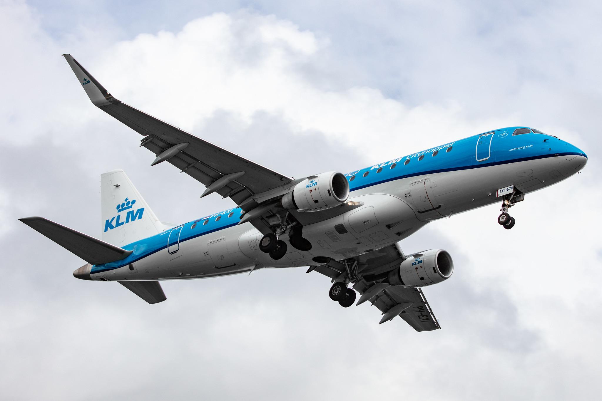 Amsterdam Airport Schiphol: KLM (KL / KLM) | Operator: KLM Cityhopper |  Embraer E175STD E75L | PH-EXI | MSN 17000578