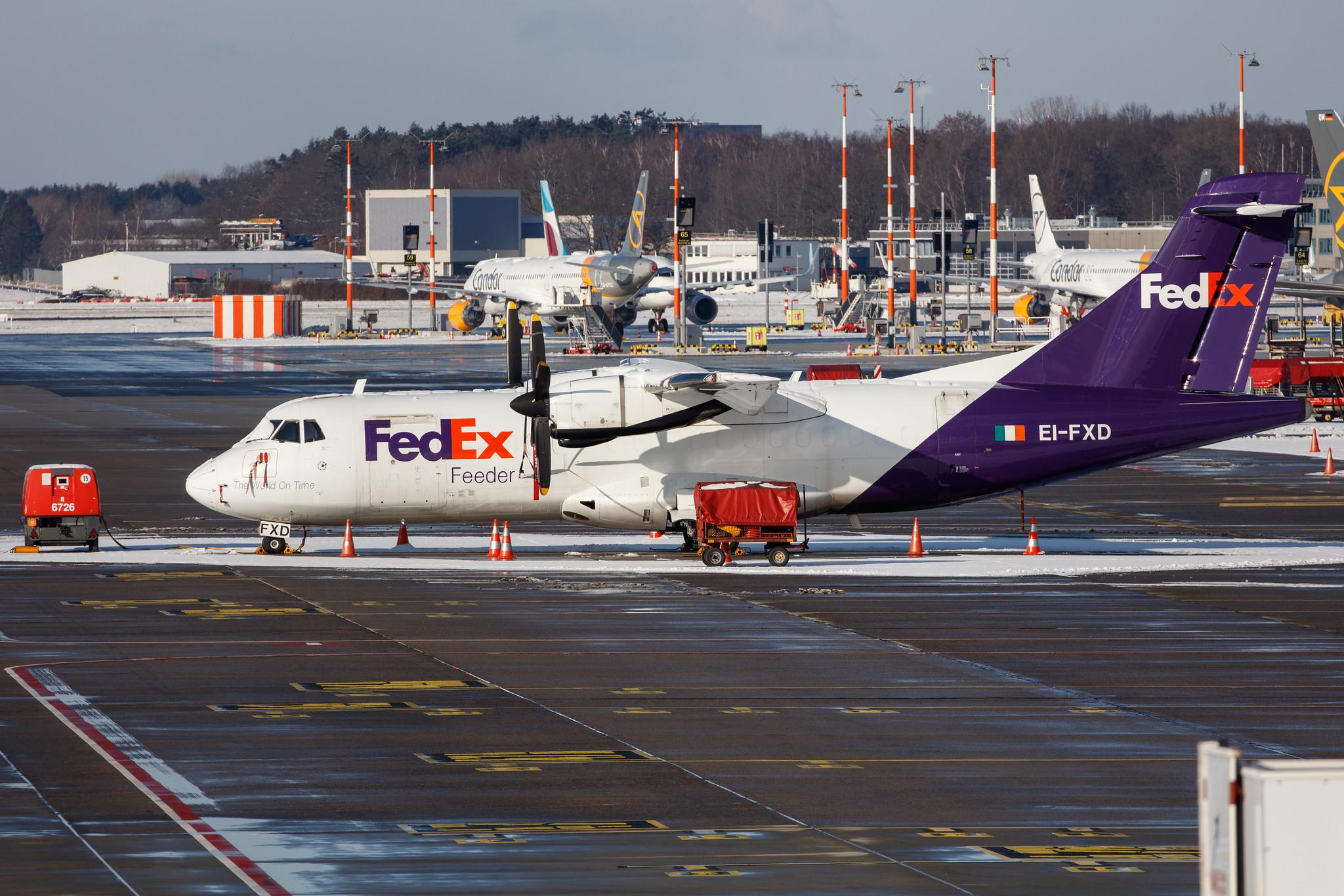 Hamburg Airport: FedEx (FX / FDX) | Operator: ASL Airlines Ireland |  ATR 42-300(F) AT43 | EI-FXD | MSN 0273