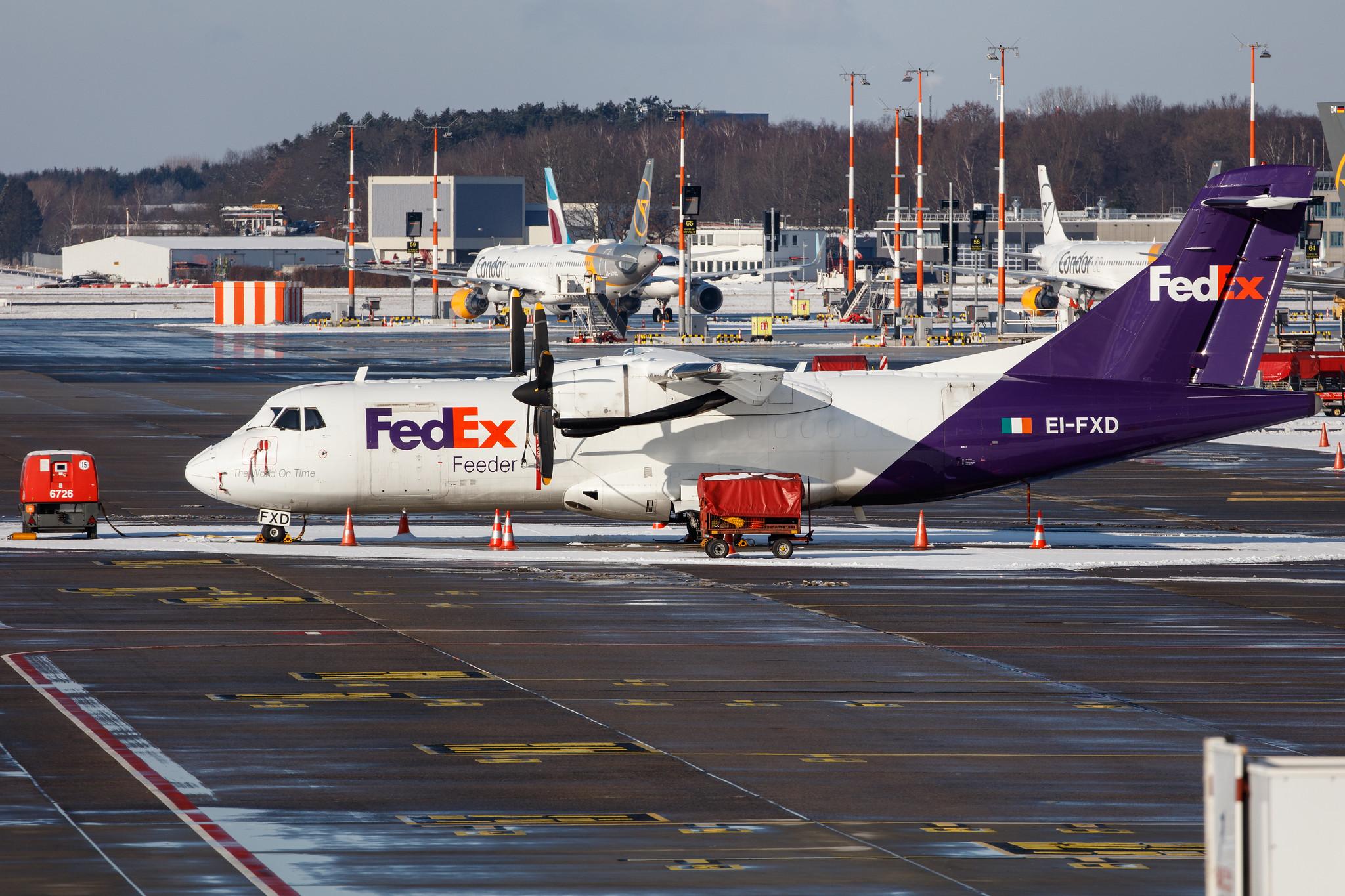 Hamburg Airport: FedEx (FX / FDX) | Operator: ASL Airlines Ireland |  ATR 42-300(F) AT43 | EI-FXD | MSN 0273