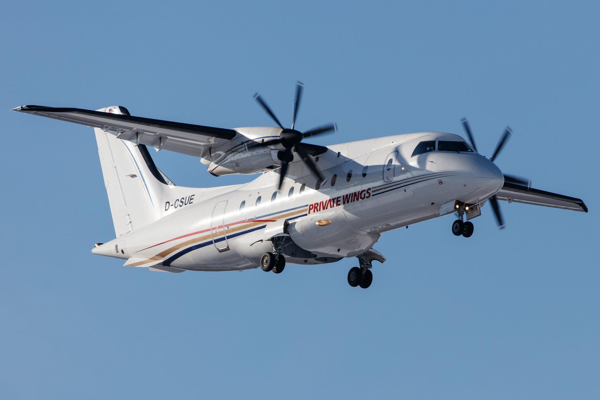 Hamburg Airport: Private Wings (8W / PWF) |  Dornier 328-110 D328 | D-CSUE | MSN 3019