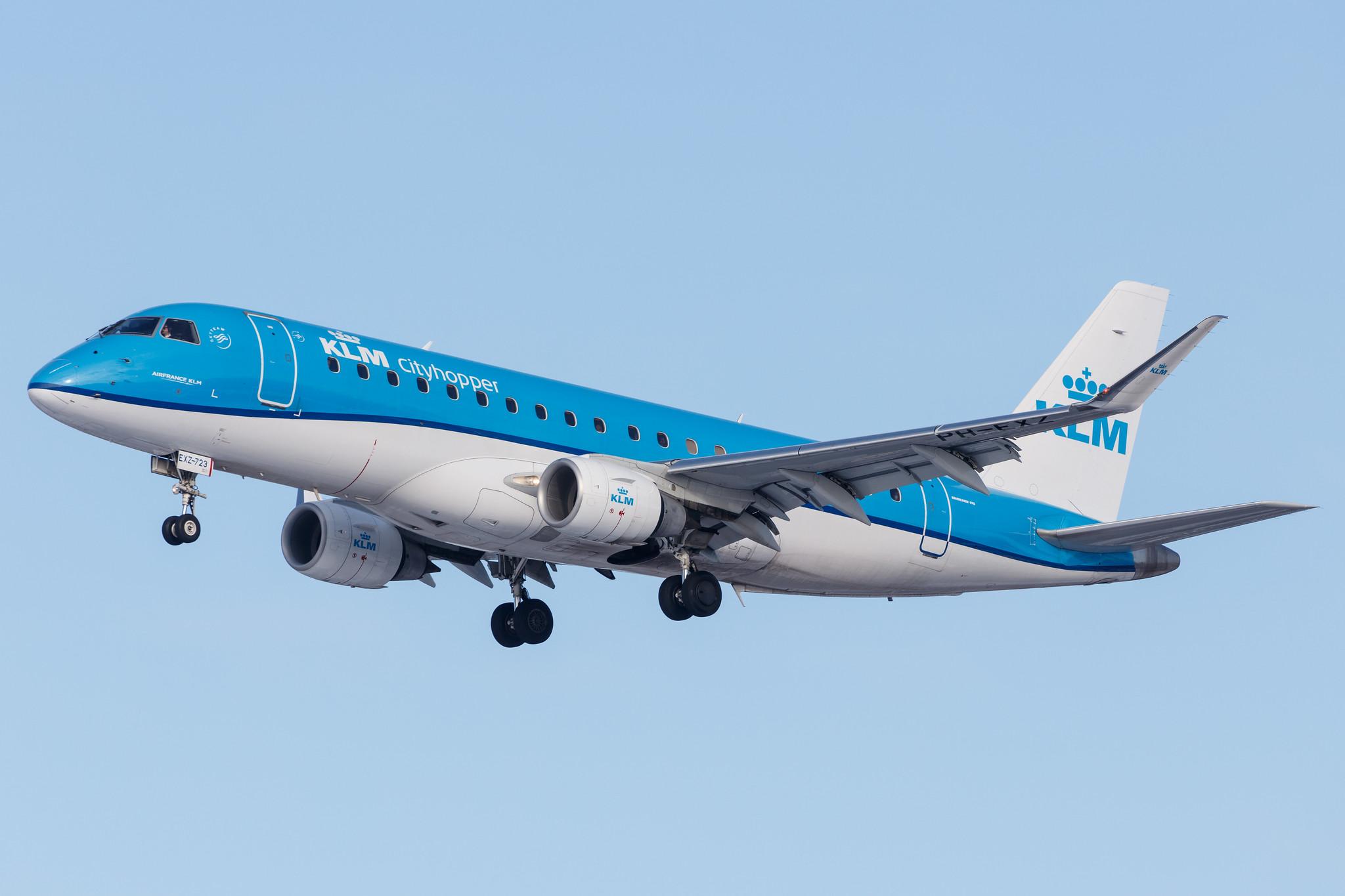 Hamburg Airport: KLM (KL / KLM) | Operator: KLM Cityhopper |  Embraer E175STD E75L | PH-EXZ | MSN 17000723