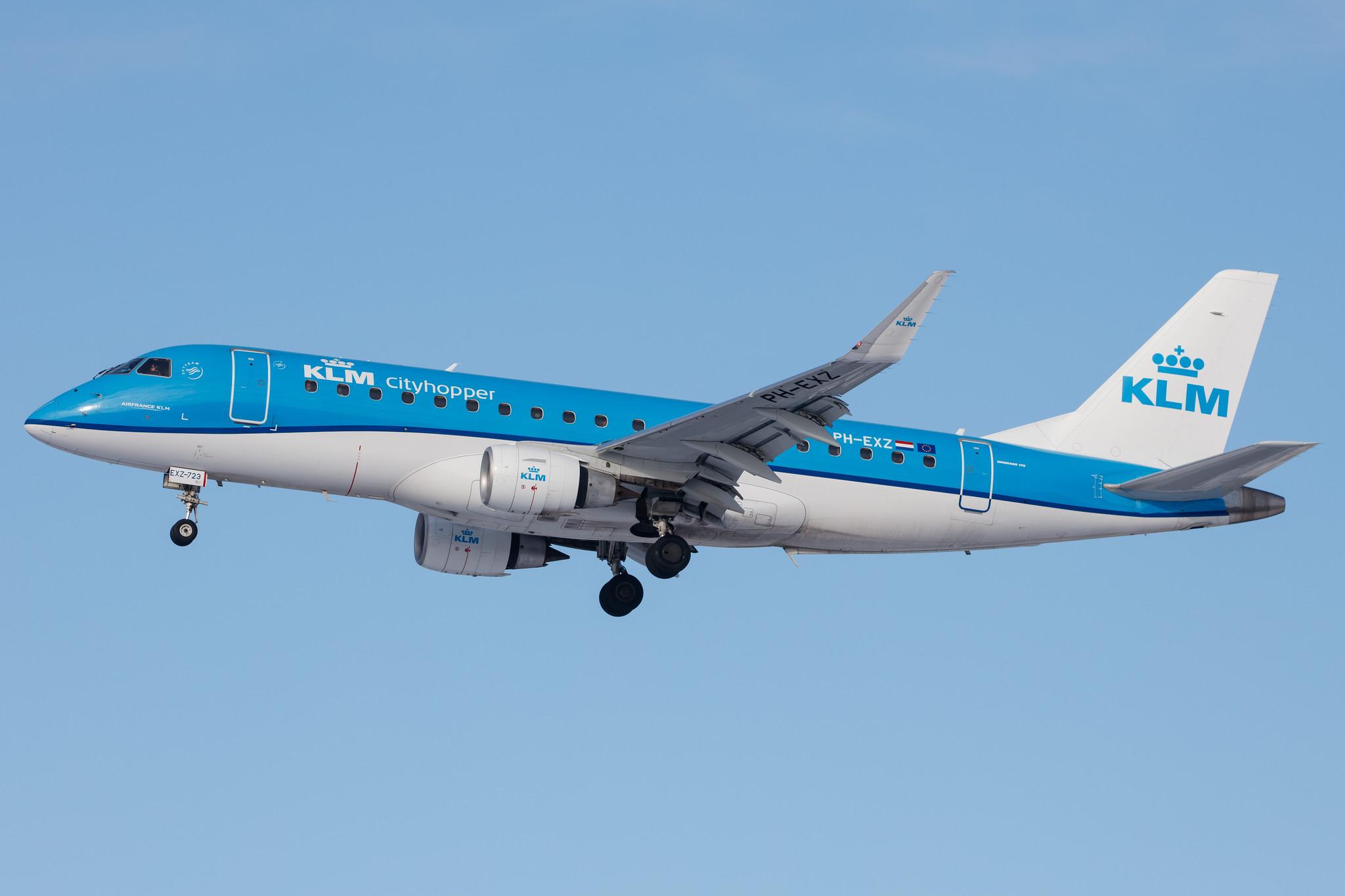 Hamburg Airport: KLM (KL / KLM) | Operator: KLM Cityhopper |  Embraer E175STD E75L | PH-EXZ | MSN 17000723