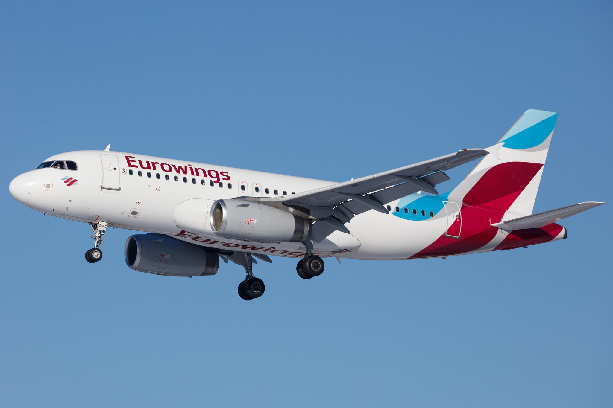 Hamburg Airport: Eurowings (EW / EWG) |  Airbus A319-132 A319 | D-AGWC | MSN 2976