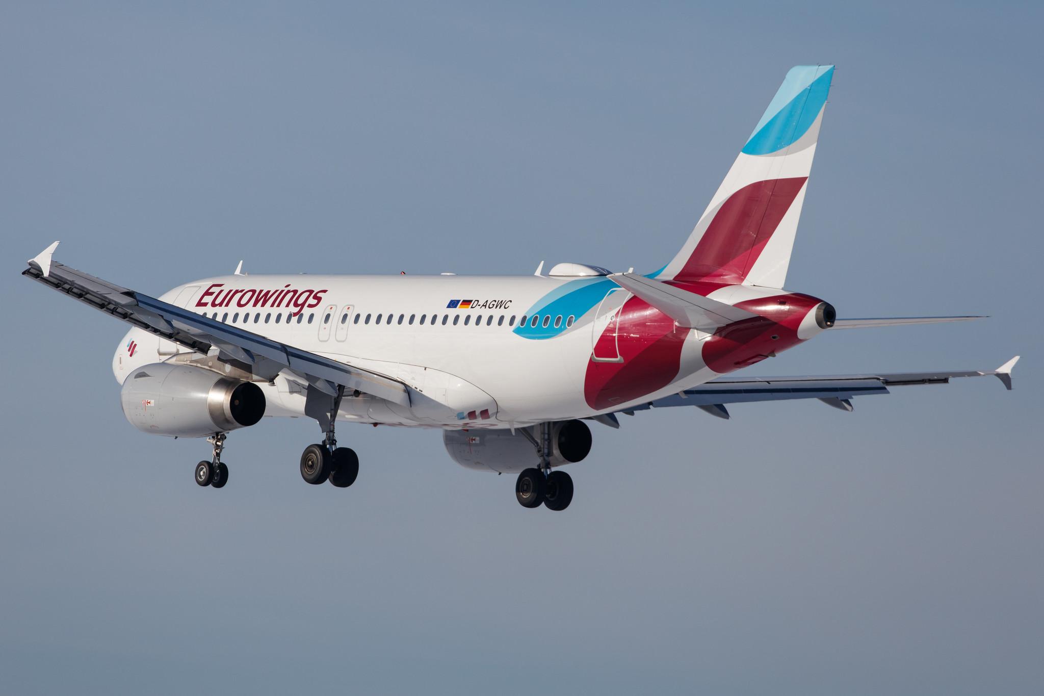 Hamburg Airport: Eurowings (EW / EWG) |  Airbus A319-132 A319 | D-AGWC | MSN 2976