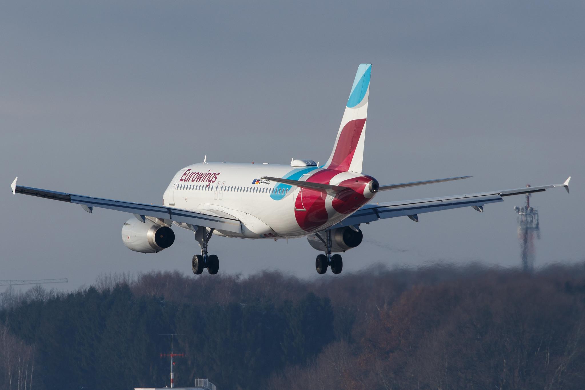 Hamburg Airport: Eurowings (EW / EWG) |  Airbus A319-132 A319 | D-AGWC | MSN 2976
