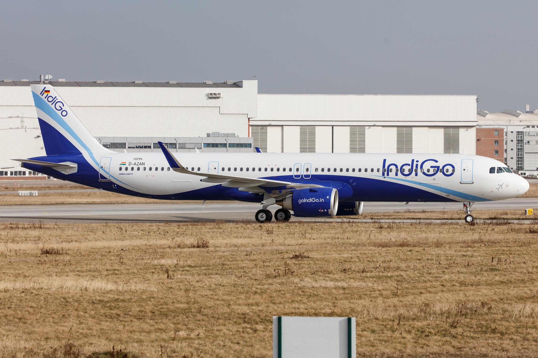 Hamburg Finkenwerder: IndiGo (6E / IGO) |  Airbus A321-251NX A21N | D-AZAN | MSN 10296