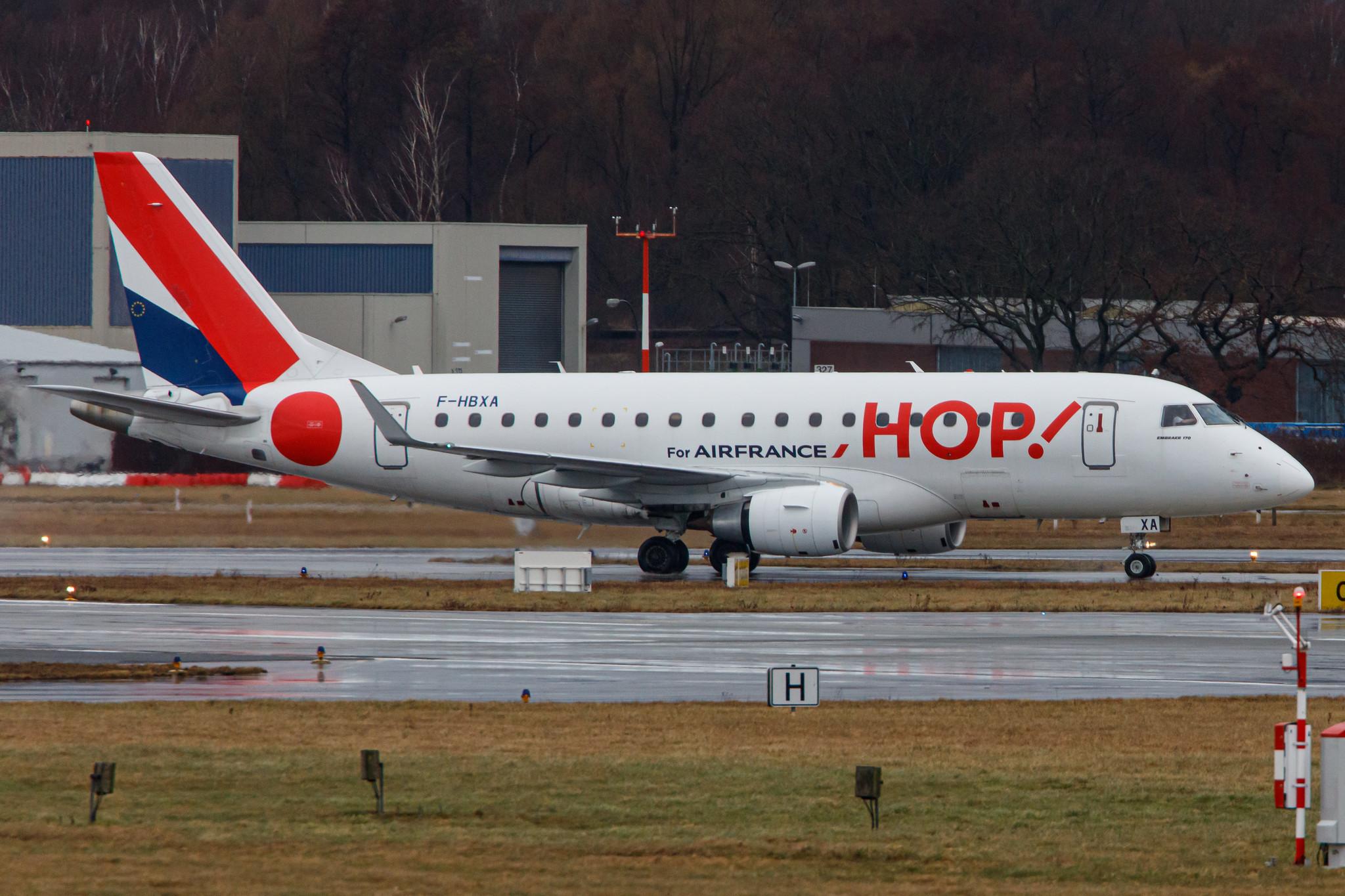 Hamburg Airport: Air France (AF / AFR) | Operator: Air France Hop |  Embraer E170STD E170 | F-HBXA | MSN 17000237