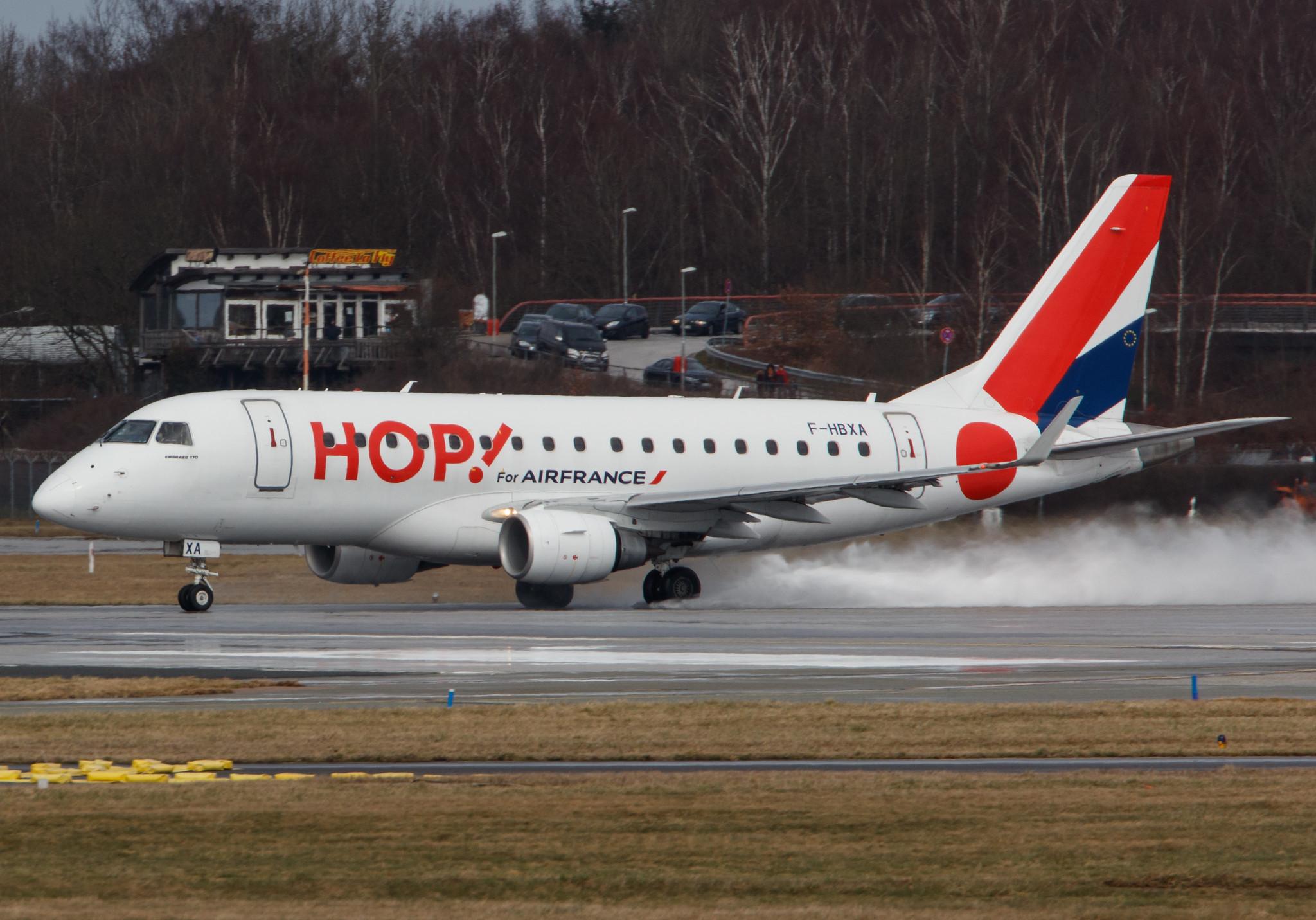 Hamburg Airport: Air France (AF / AFR) | Operator: Air France Hop |  Embraer E170STD E170 | F-HBXA | MSN 17000237