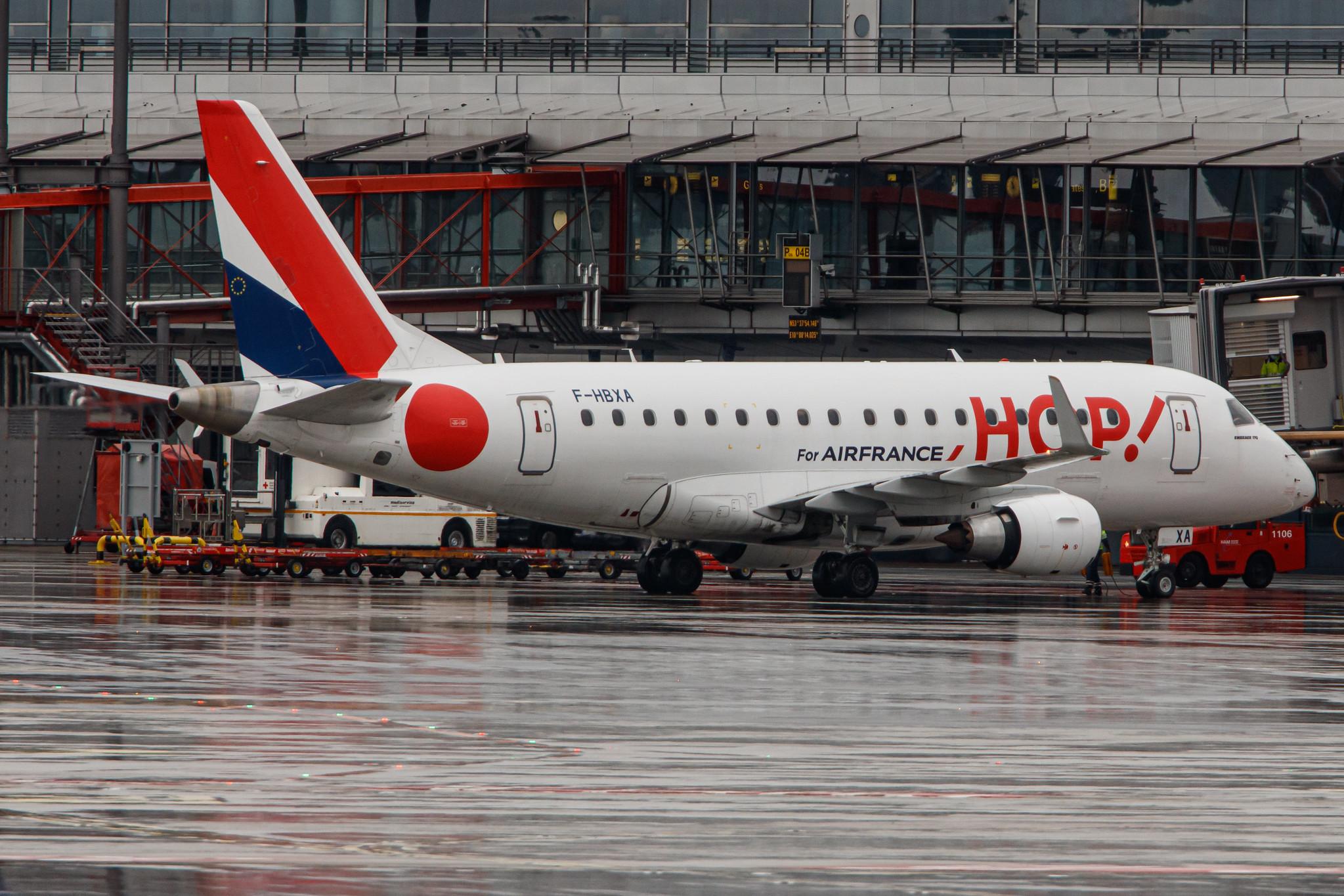Hamburg Airport: Air France (AF / AFR) | Operator: Air France Hop |  Embraer E170STD E170 | F-HBXA | MSN 17000237