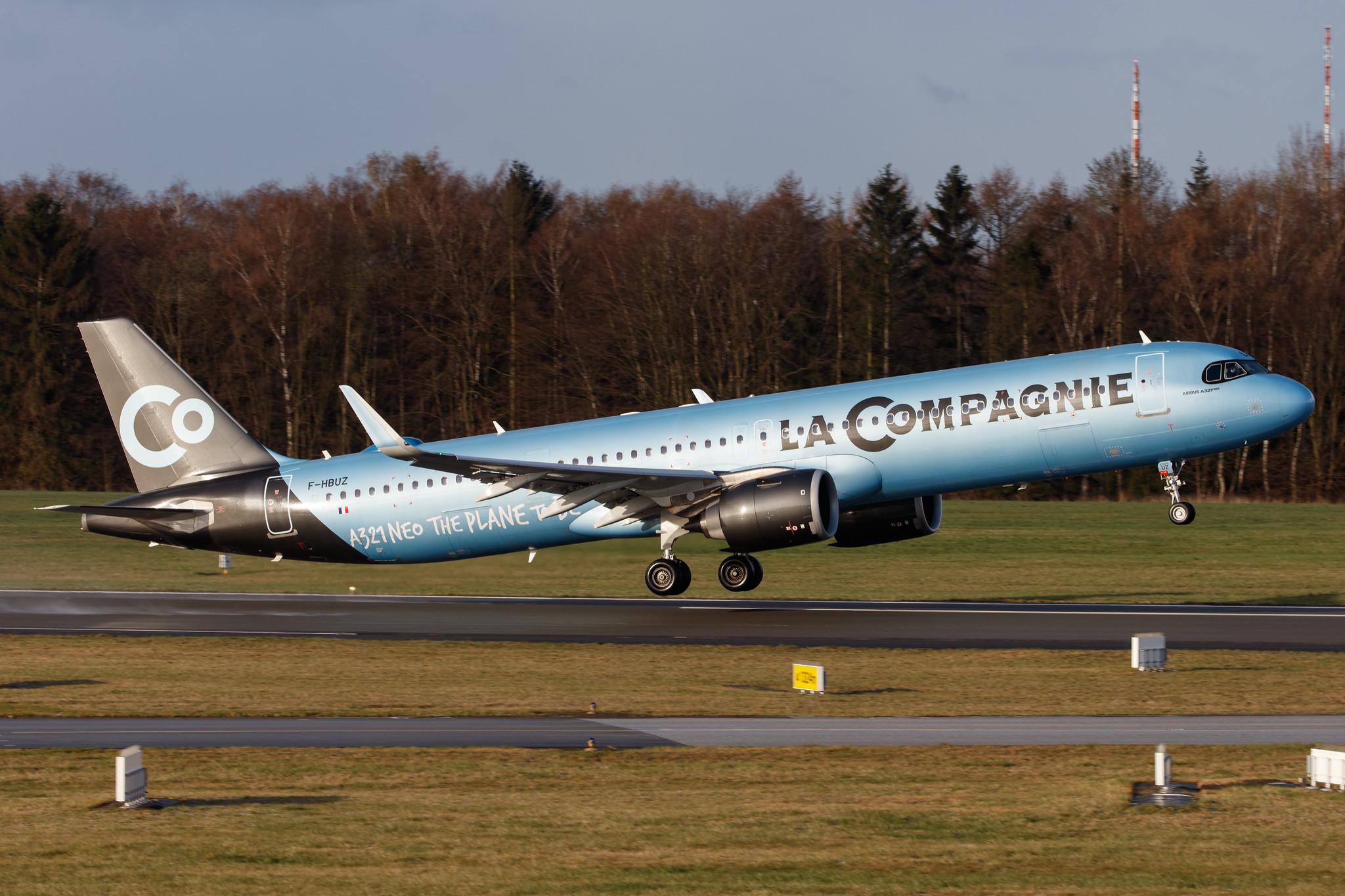 Hamburg Airport: La Compagnie (B0 / DJT) |  Airbus A321-251NX A21N | F-HBUZ | MSN 8866