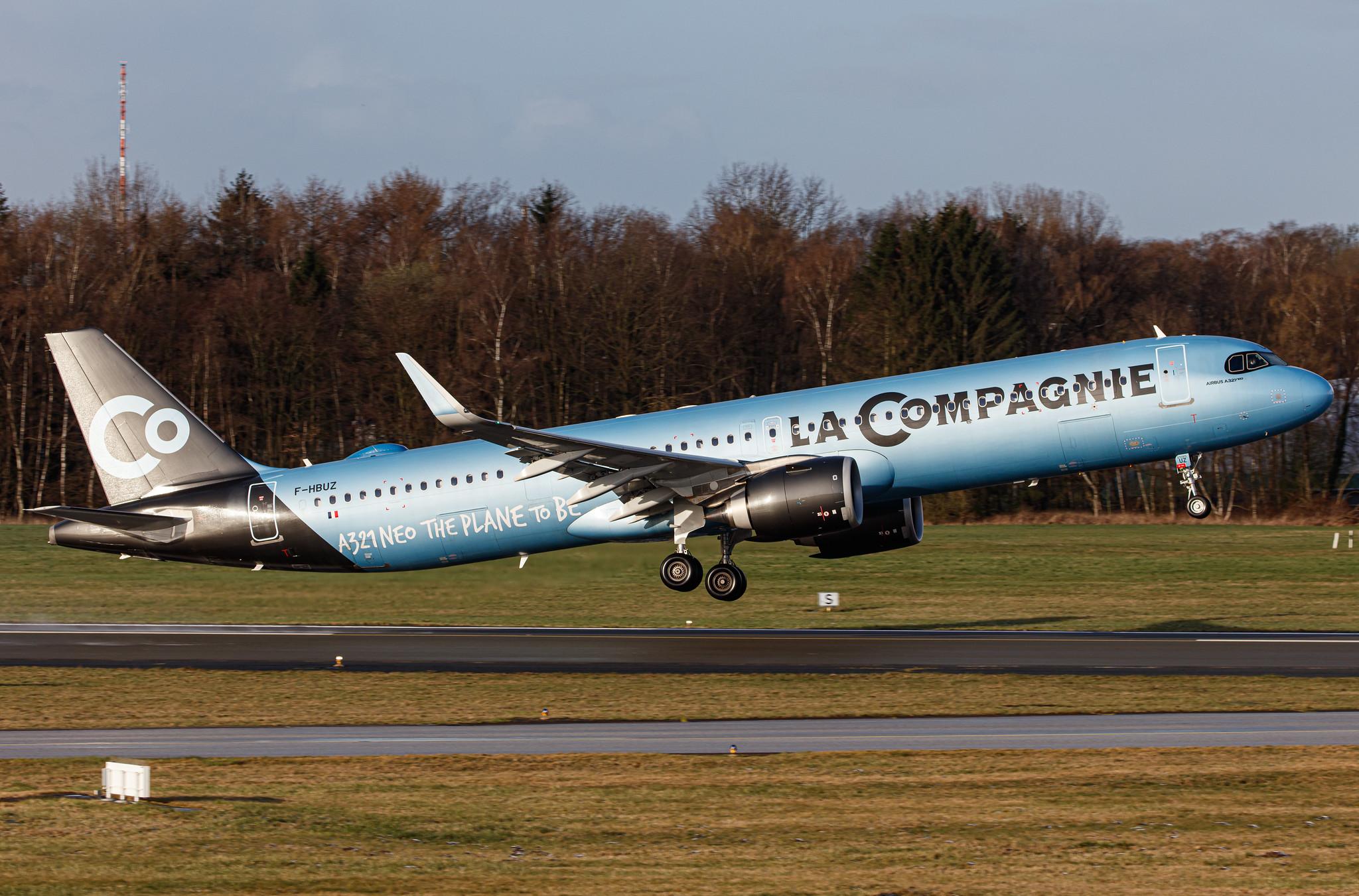 Hamburg Airport: La Compagnie (B0 / DJT) |  Airbus A321-251NX A21N | F-HBUZ | MSN 8866