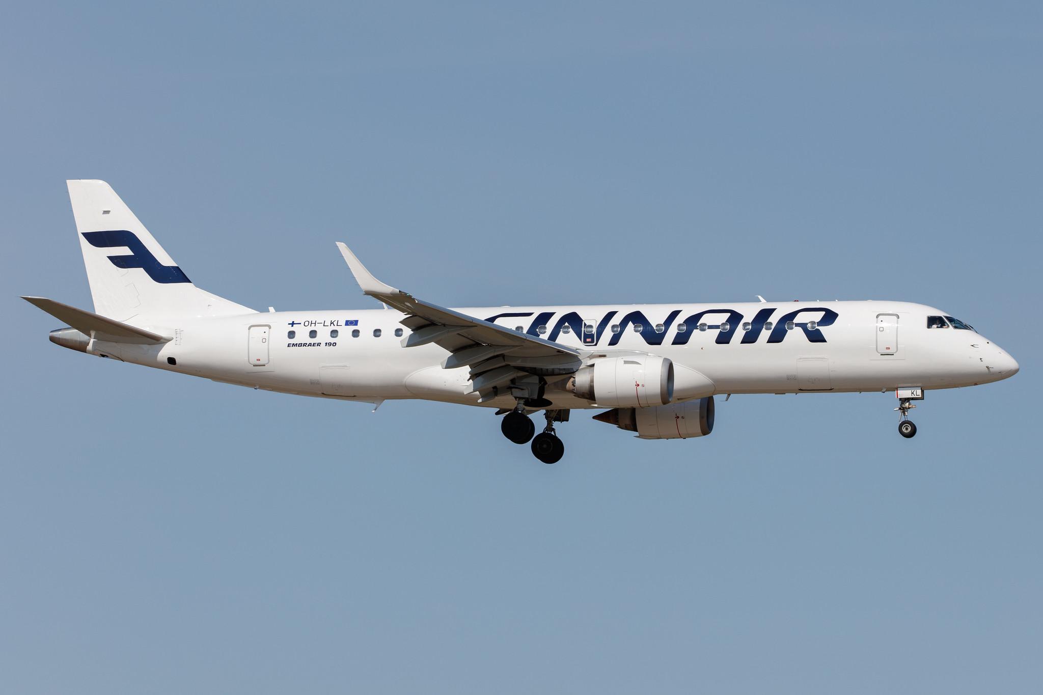 Hamburg Airport: Finnair (AY / FIN) | Operator: NORRA |  Embraer E190LR E190 | OH-LKL | MSN 19000153