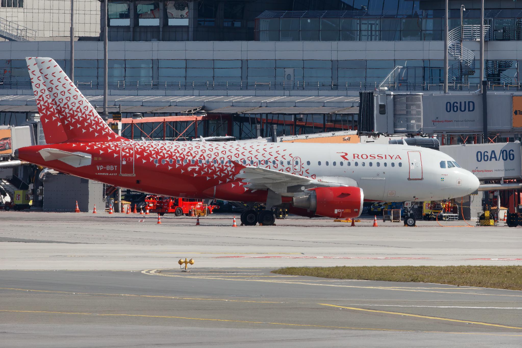 Hamburg Airport: Rossiya (FV / SDM) |  Airbus A319-112 A319 | VP-BBT | MSN 01805