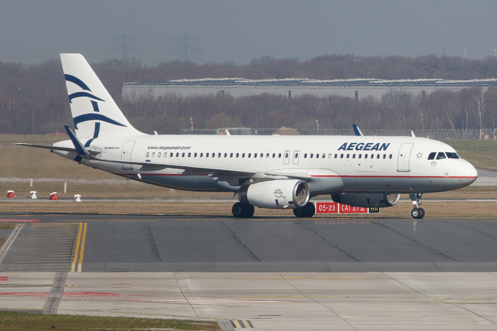 Hamburg Airport: Aegean Airlines (A3 / AEE) |  Airbus A320-232 A320 | SX-DNC | MSN 6961