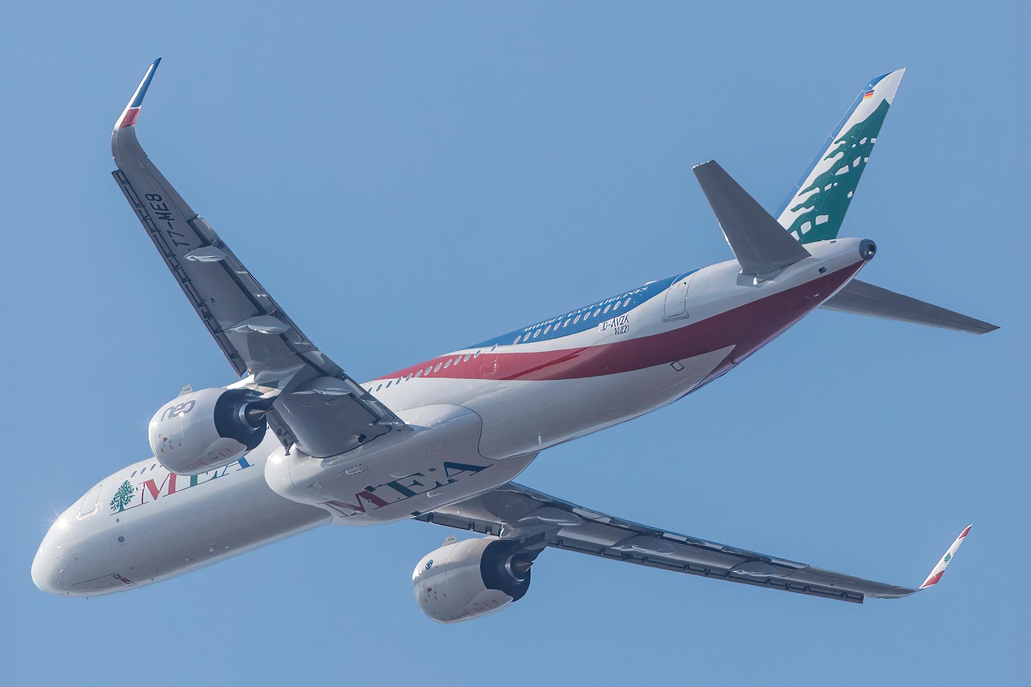Hamburg Airport: MEA - Middle East Airlines (ME / MEA) |  Airbus A321-271NX A21N | D-AVZK | MSN 10221