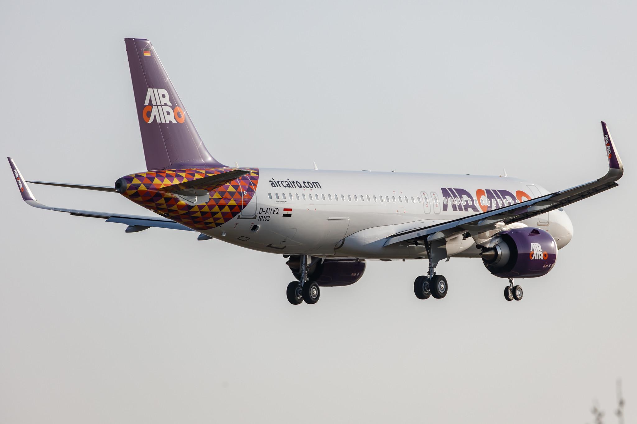 Hamburg Airport: Air Cairo (SM / MSC) |  Airbus A320-251N A20N | D-AVVQ | MSN 10152