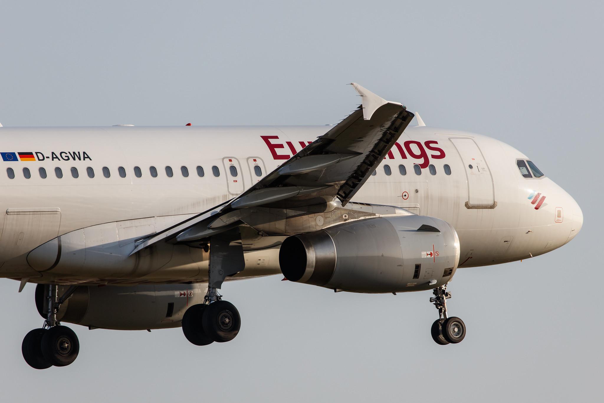 Hamburg Airport: Eurowings (EW / EWG) |  Airbus A319-132 A319 | D-AGWA | MSN 2813