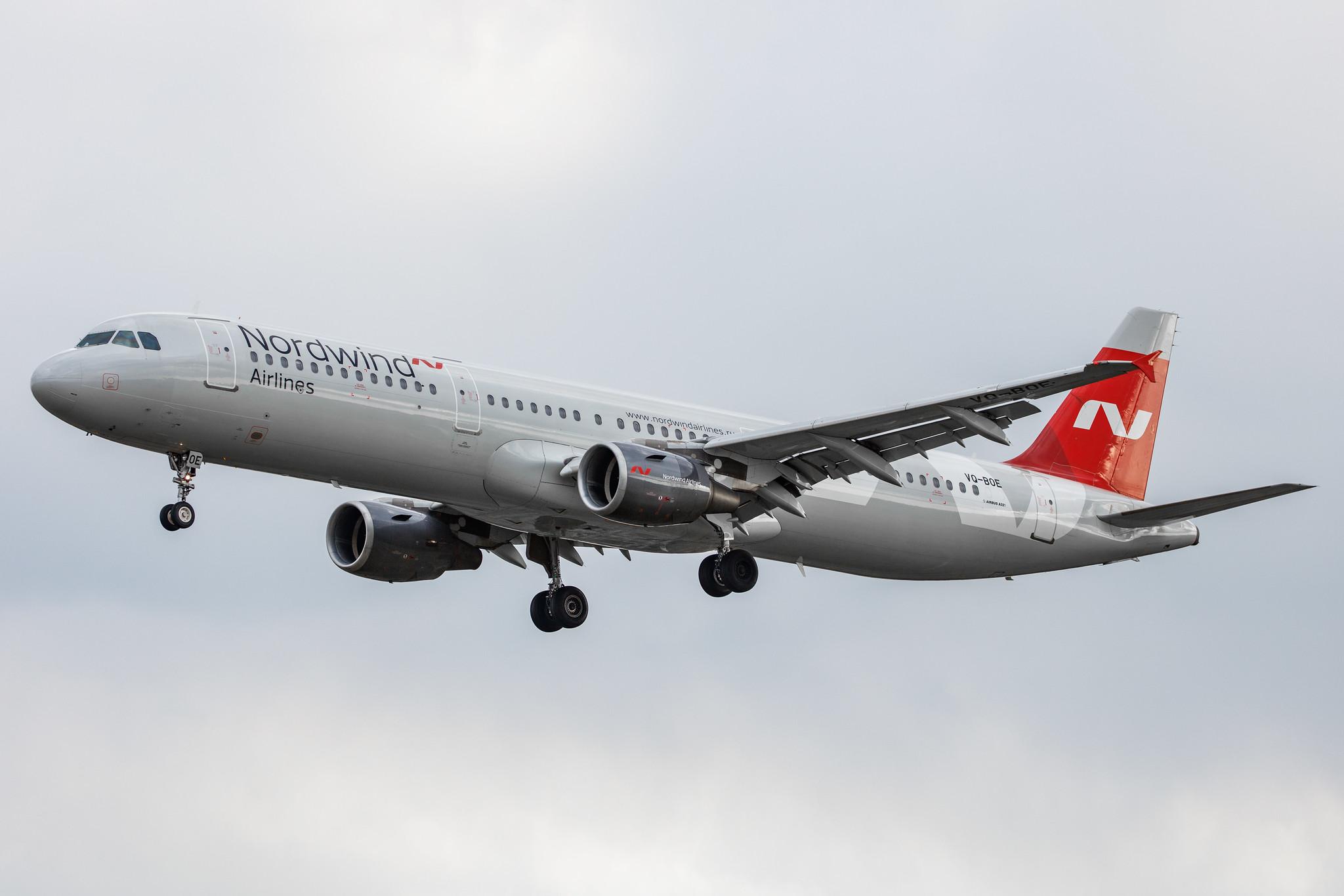 Hamburg Airport: Nordwind Airlines (N4 / NWS) |  Airbus A321-211 A321 | VQ-BOE | MSN 1219