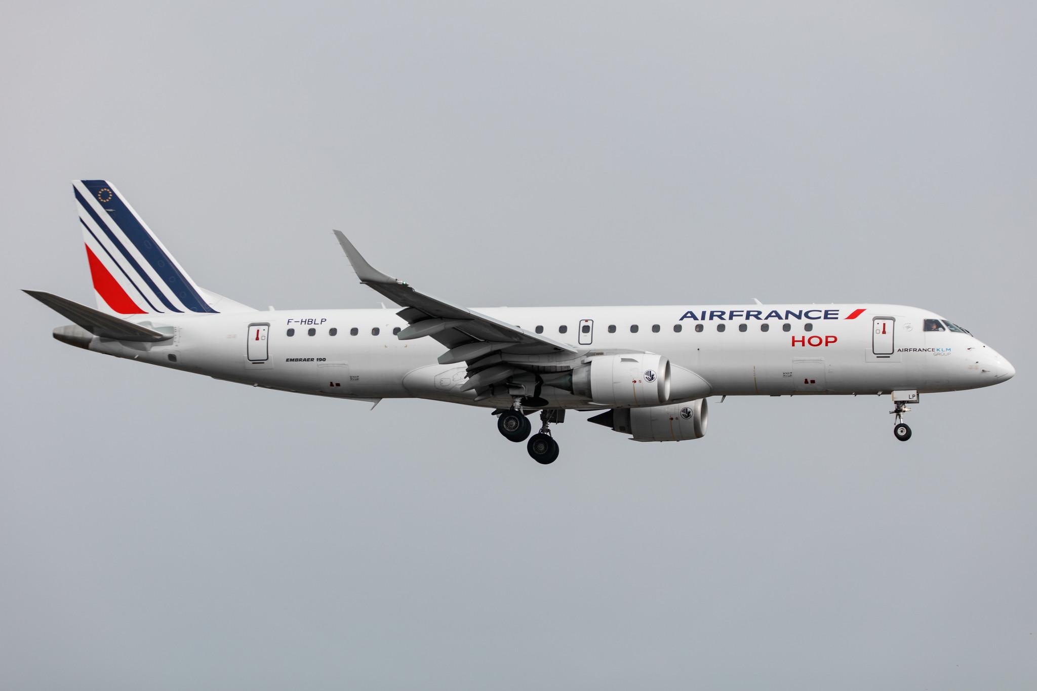 Hamburg Airport: Air France (AF / AFR) | Operator: Air France Hop |  Embraer E190STD E190 | F-HBLP | MSN 19000772