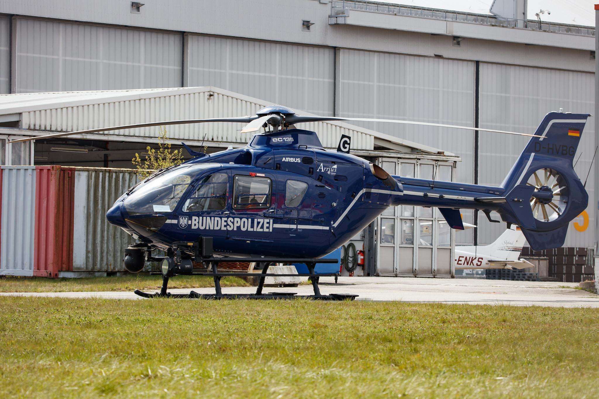 Hamburg Airport: Bundespolizei (Federal Police) |  Airbus Helicopters H135 EC35 | D-HVBG | MSN 0176