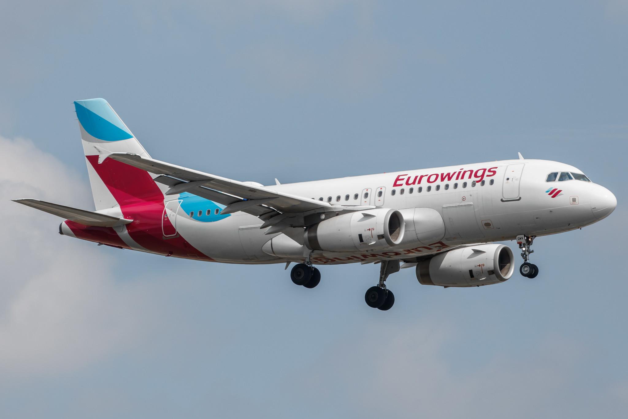 Hamburg Airport: Eurowings (EW / EWG) |  Airbus A319-132 A319 | D-AGWV | MSN 5467