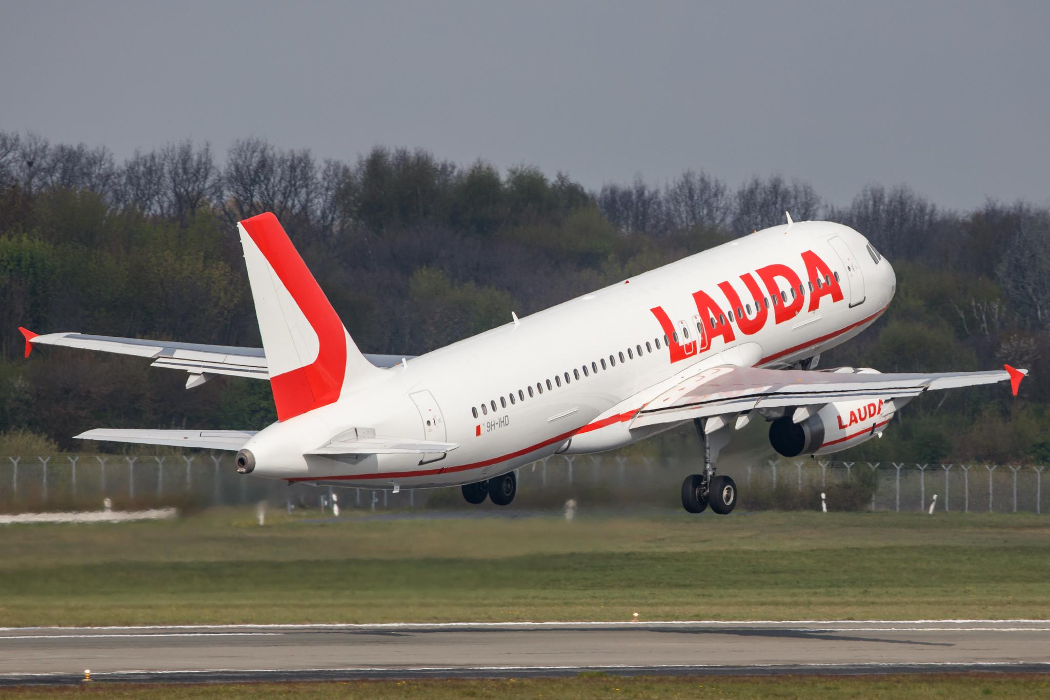 Hamburg Airport: Lauda Europe (LW / LDA) |  Airbus A320-232 A320 | 9H-IHD | MSN 03270