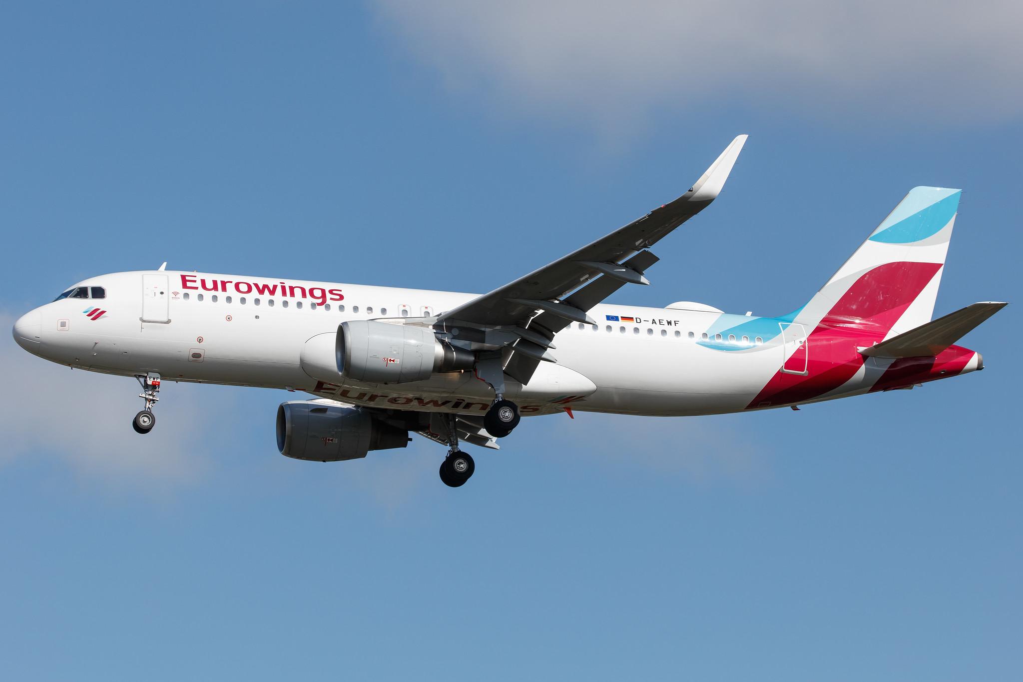 Hamburg Airport: Eurowings (EW / EWG) |  Airbus A320-214 A320 | D-AEWF | MSN 7087