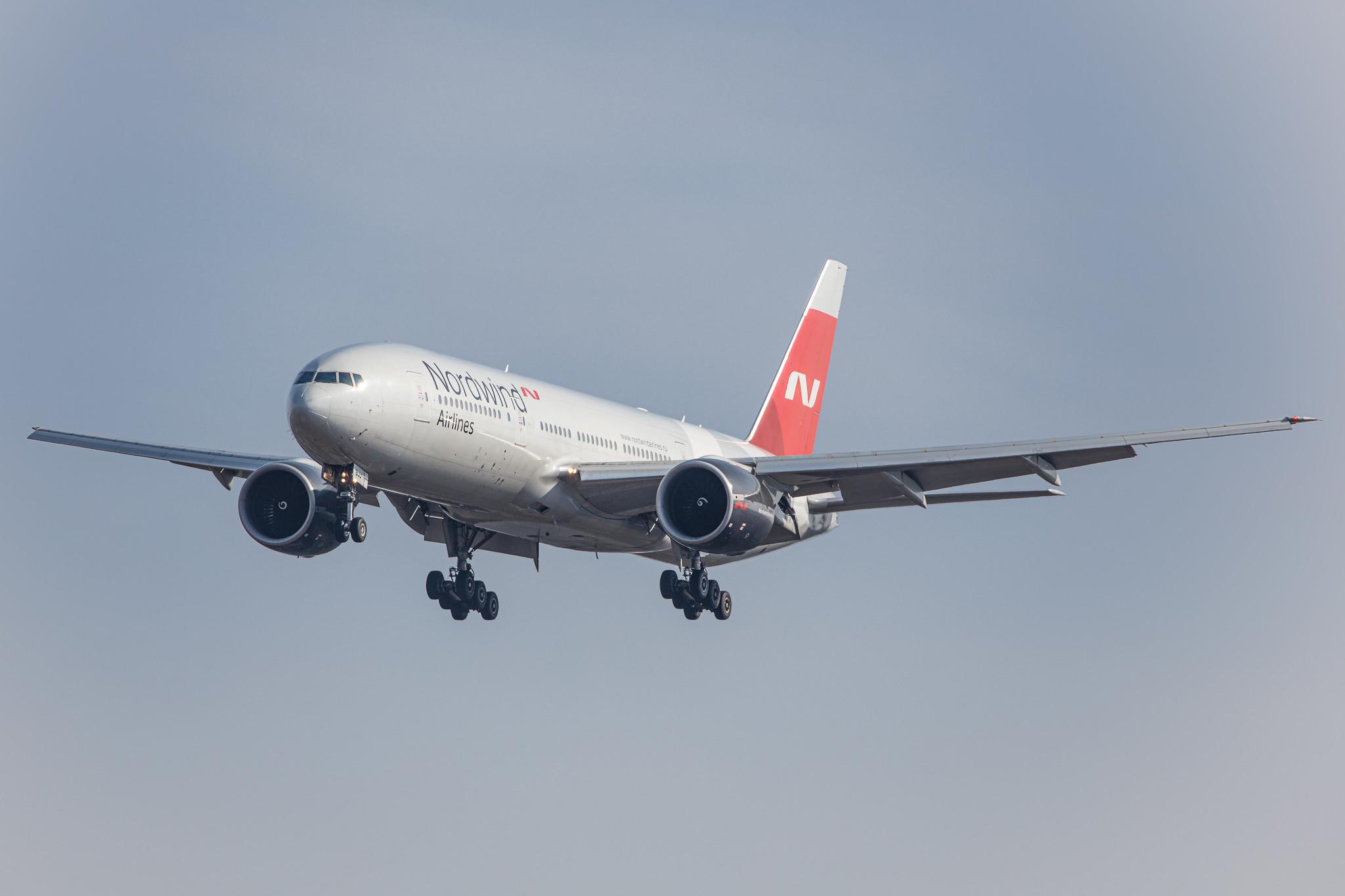 Hamburg Airport: Nordwind Airlines (N4 / NWS) |  Boeing 777-2Q8(ER) B772 | VP-BJJ | MSN 32719