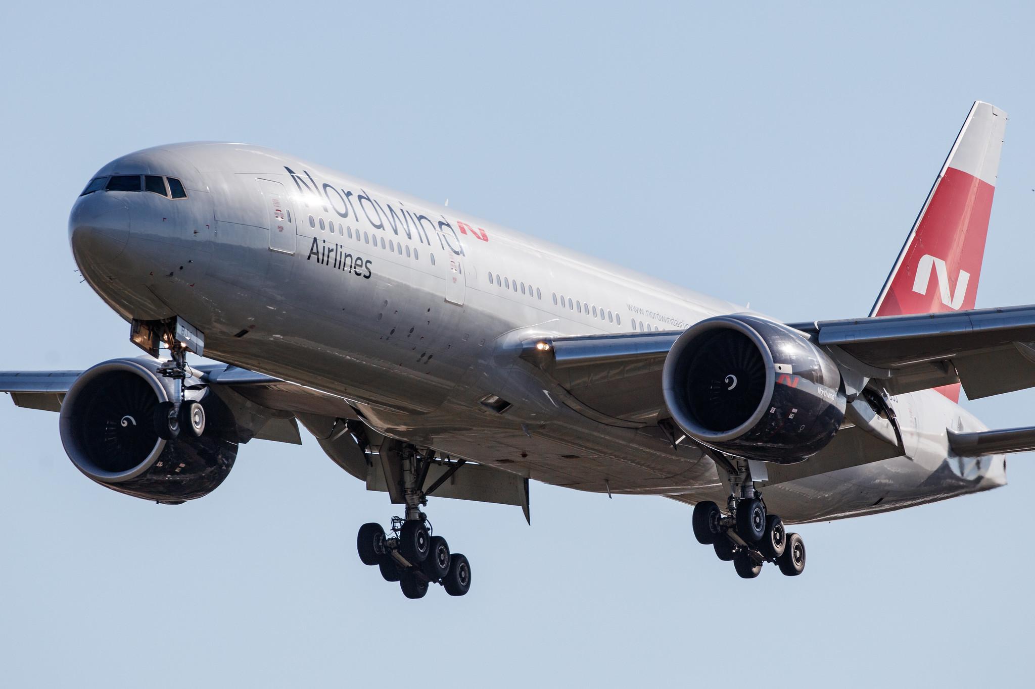 Hamburg Airport: Nordwind Airlines (N4 / NWS) |  Boeing 777-2Q8(ER) B772 | VP-BJJ | MSN 32719