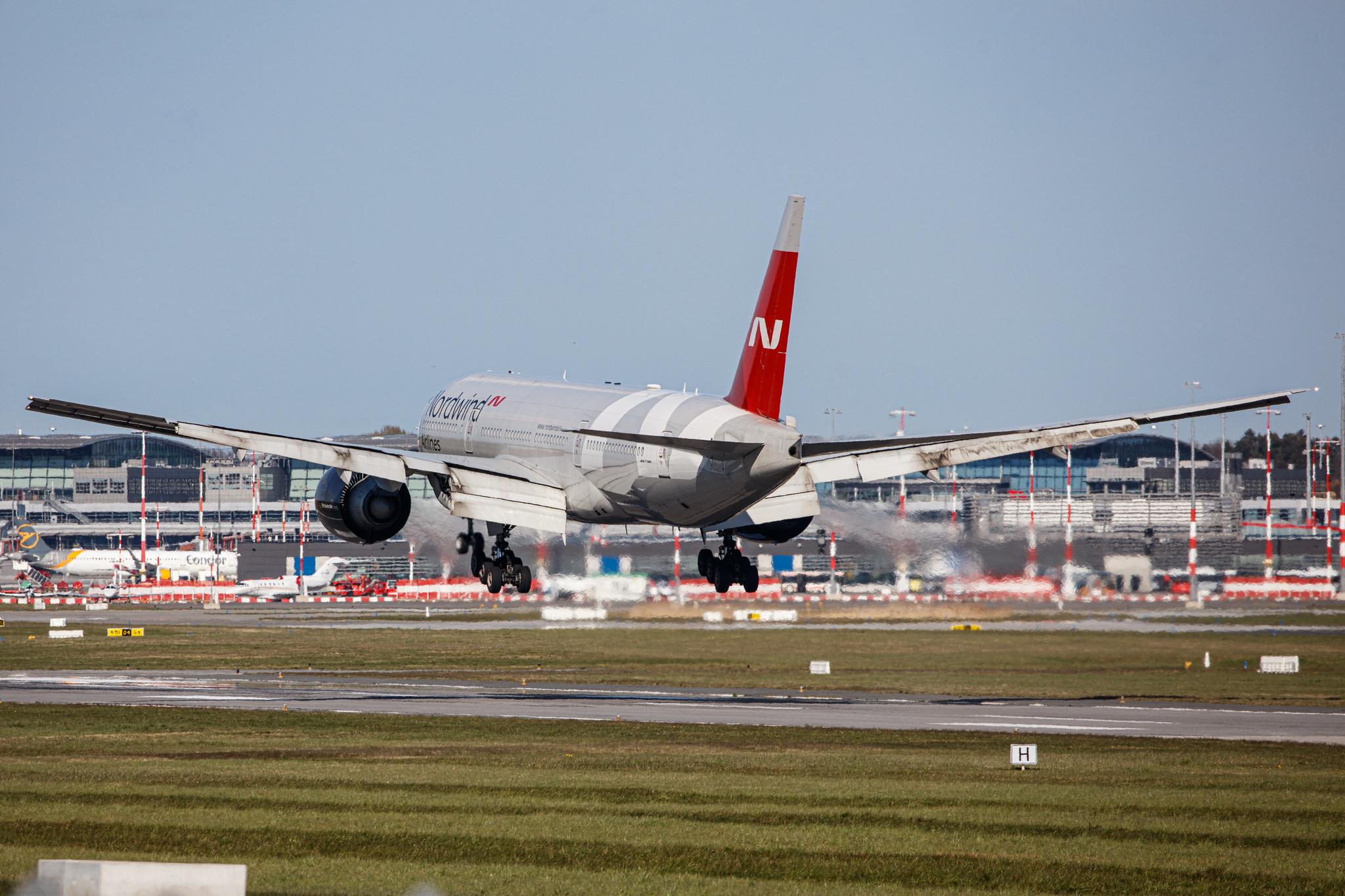 Hamburg Airport: Nordwind Airlines (N4 / NWS) |  Boeing 777-2Q8(ER) B772 | VP-BJJ | MSN 32719