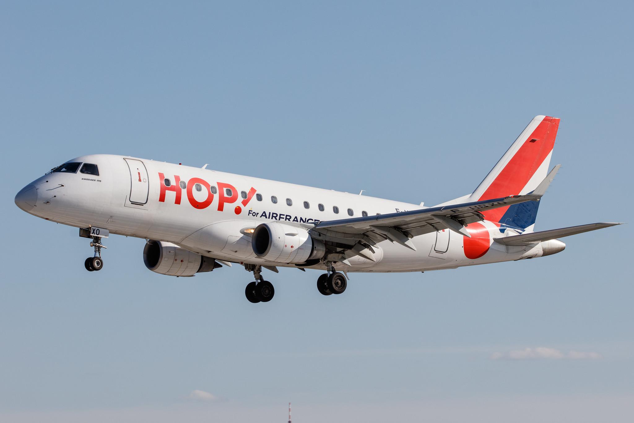 Hamburg Airport: Air France (AF / AFR) | Operator: Air France Hop |  Embraer E170LR E170 | F-HBXO | MSN 17000032