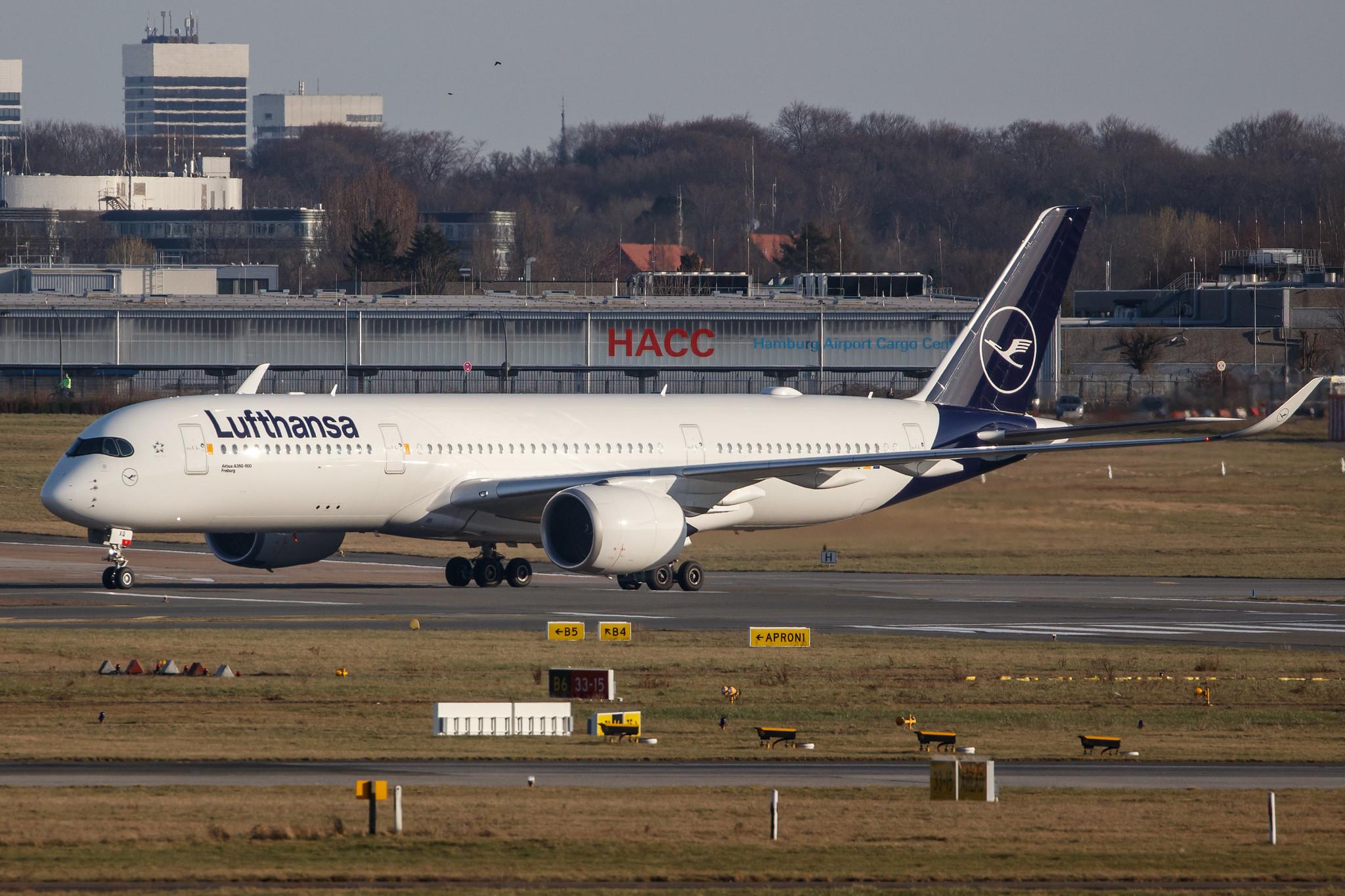 Hamburg Airport: Lufthansa (LH / DLH) |  Airbus A350-941 A359 | D-AIXQ | MSN 427