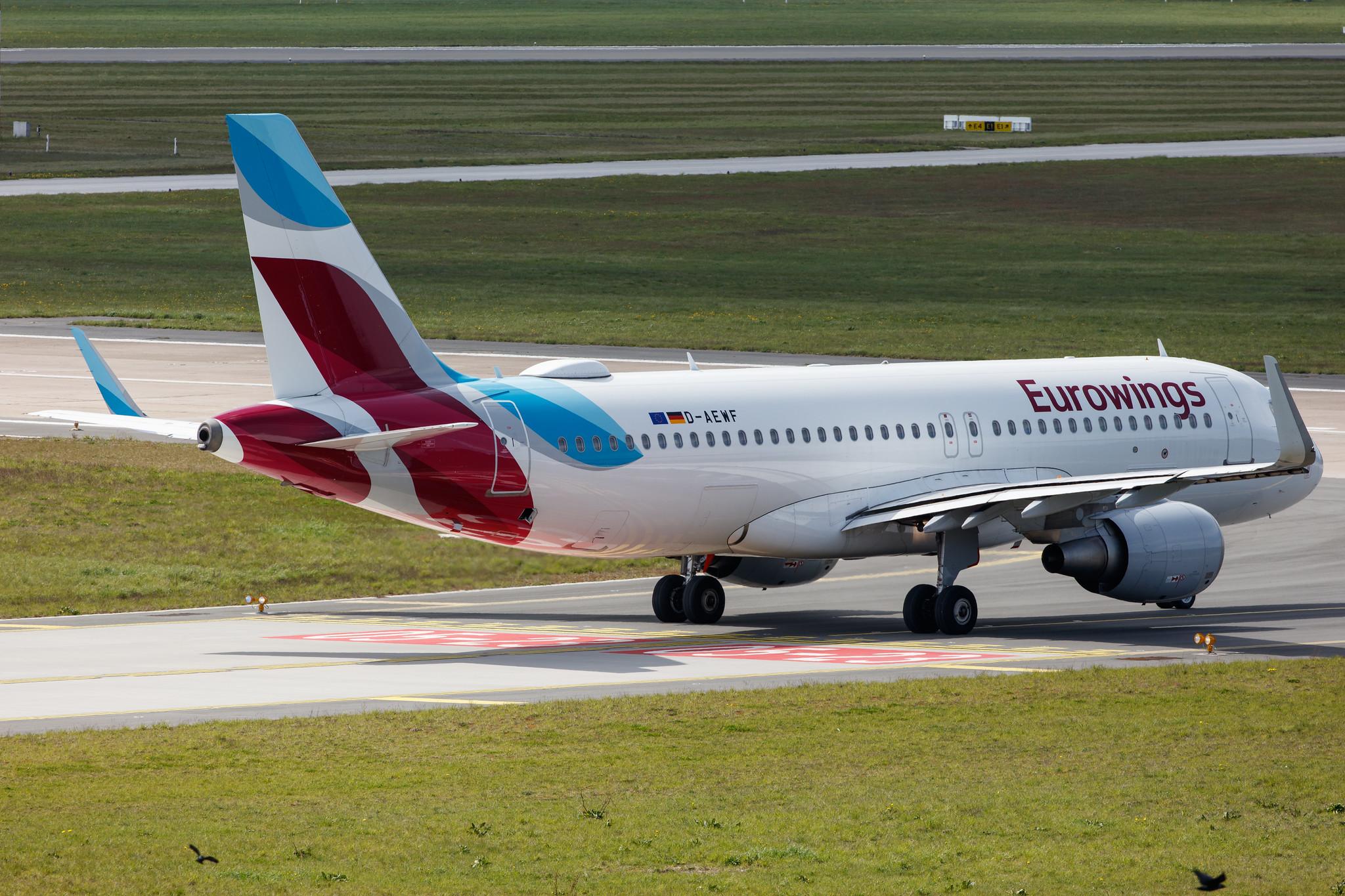 Hamburg Airport: Eurowings (EW / EWG) |  Airbus A320-214 A320 | D-AEWF | MSN 7087