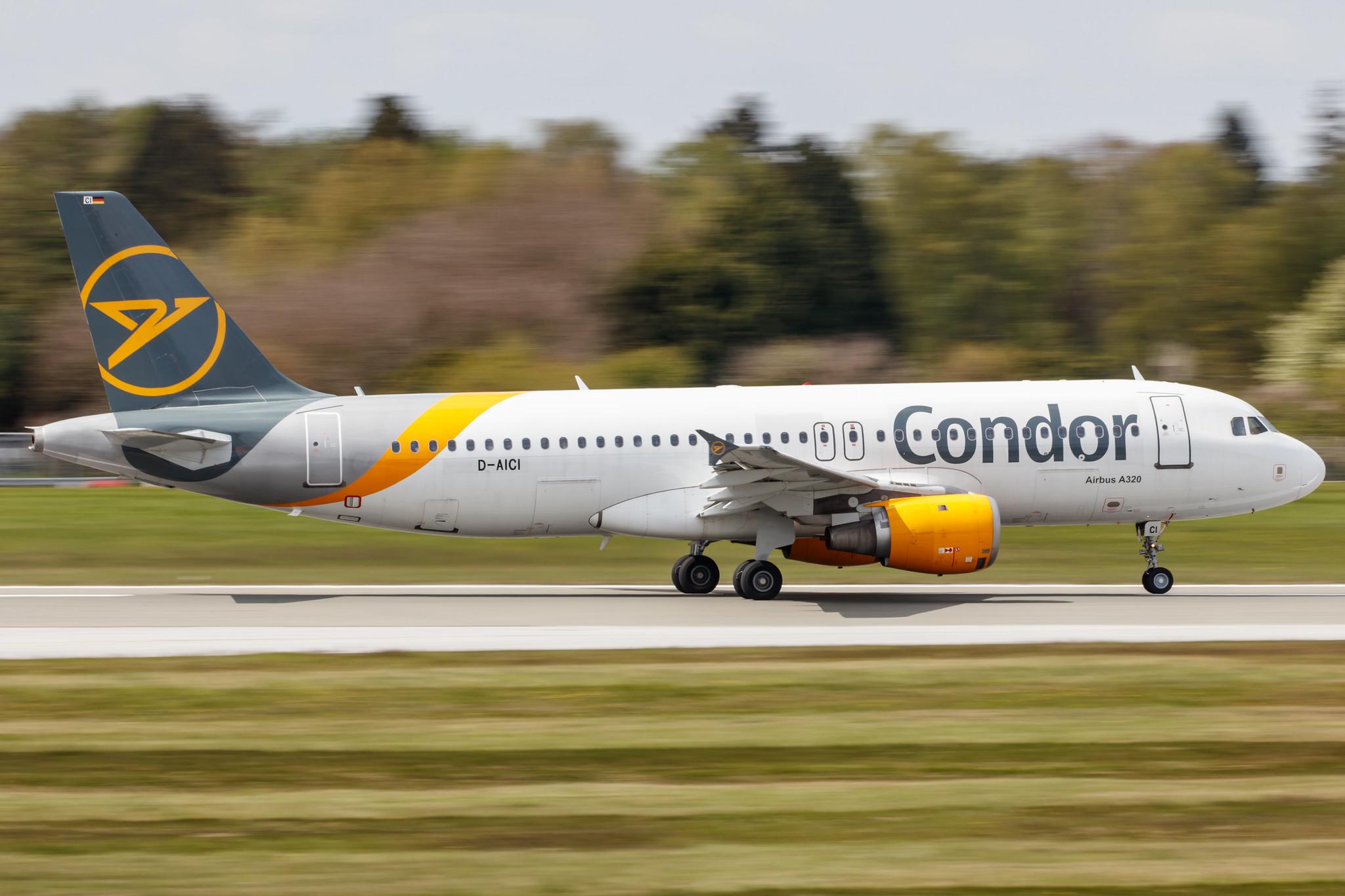 Hamburg Airport: Condor (DE / CFG) |  Airbus A320-212 A320 | D-AICI | MSN 1381