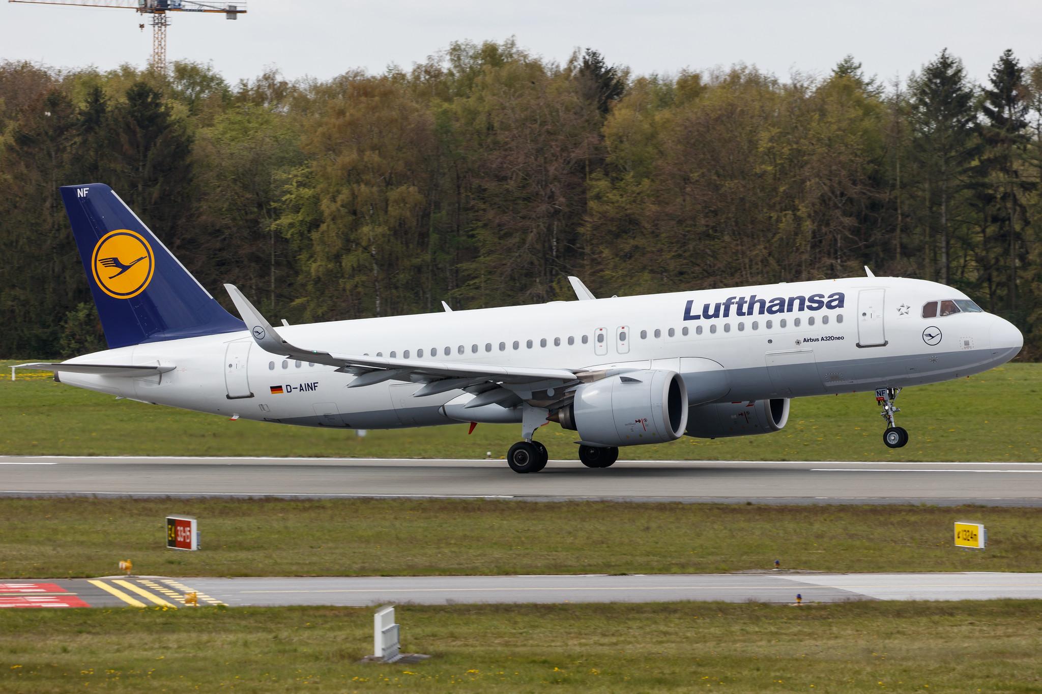 Hamburg Airport: Lufthansa (LH / DLH) |  Airbus A320-271N A20N | D-AINF | MSN 7577