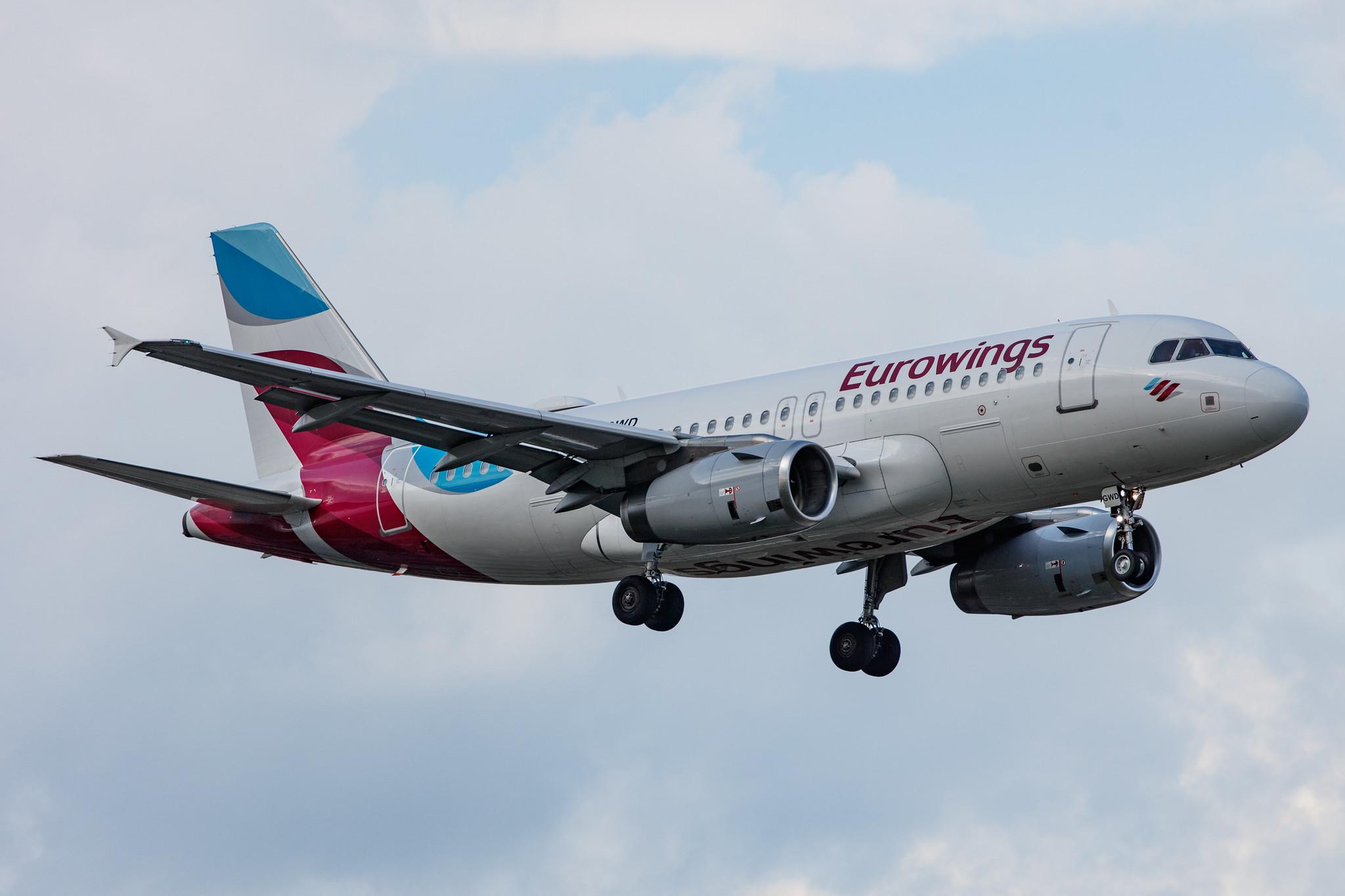 Hamburg Airport: Eurowings (EW / EWG) |  Airbus A319-132 A319 | D-AGWD | MSN 3011