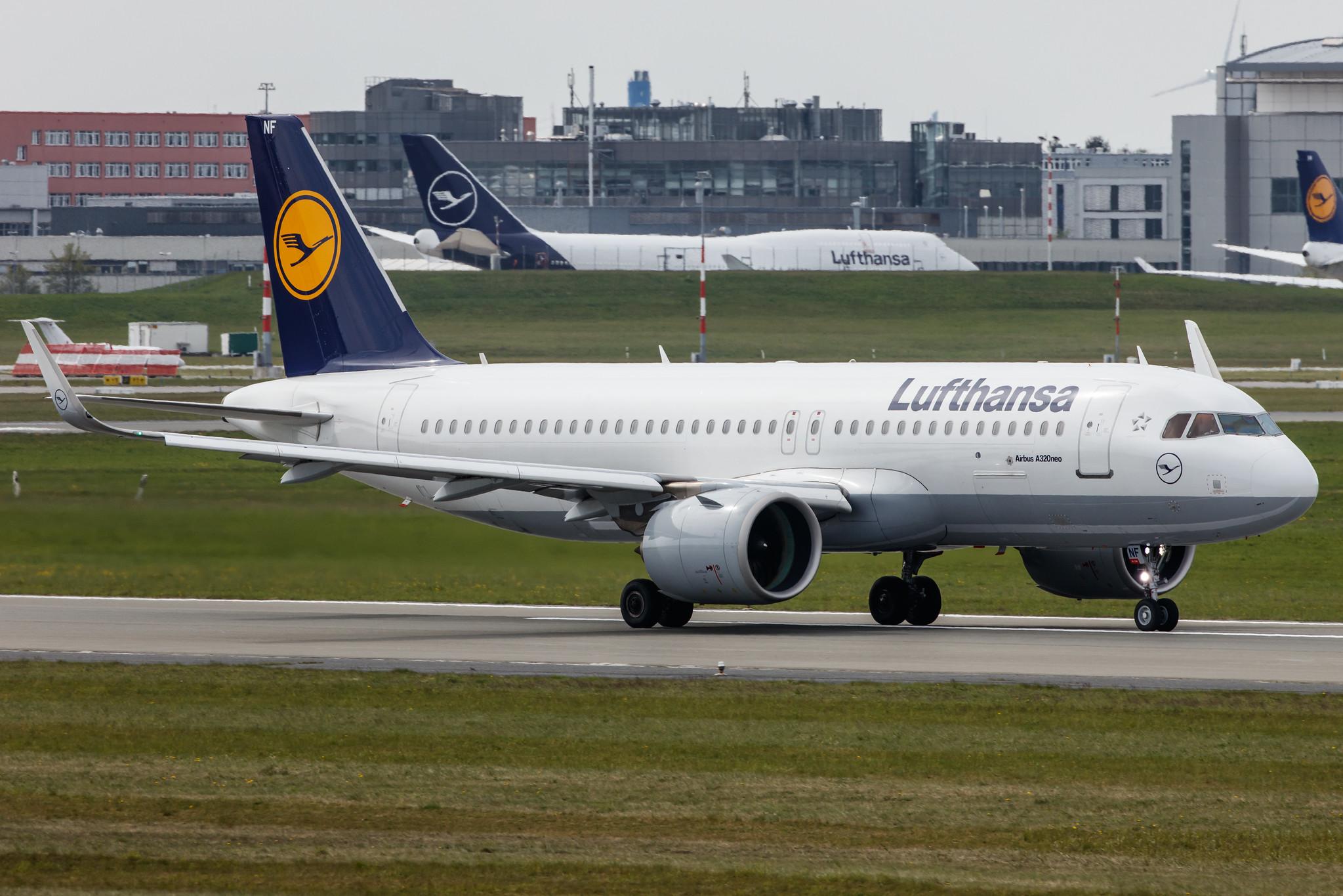 Hamburg Airport: Lufthansa (LH / DLH) |  Airbus A320-271N A20N | D-AINF | MSN 7577