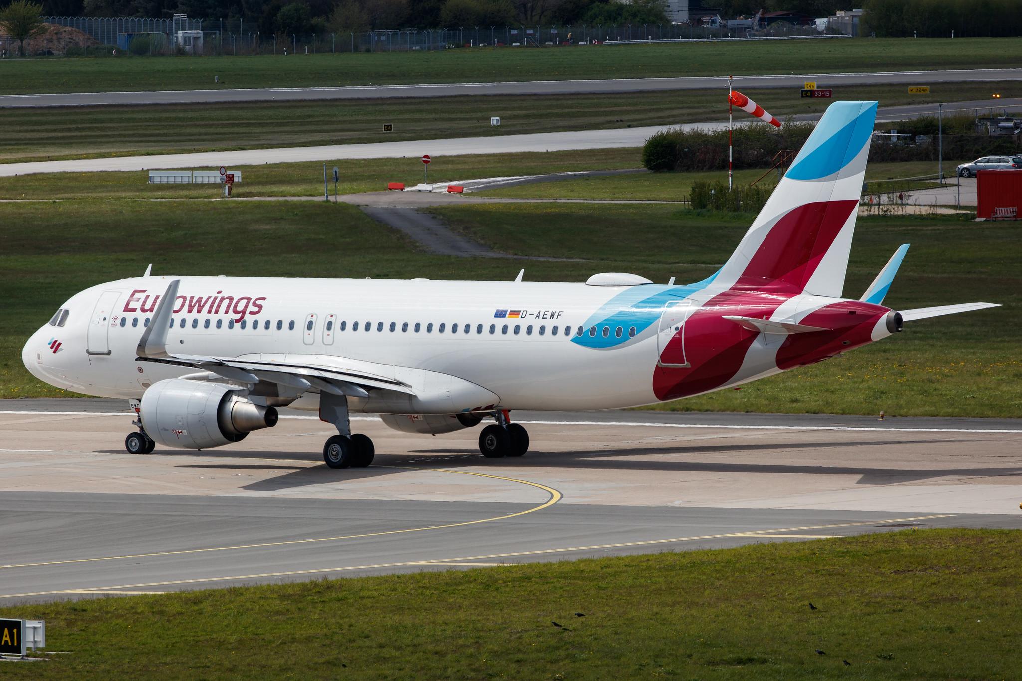 Hamburg Airport: Eurowings (EW / EWG) |  Airbus A320-214 A320 | D-AEWF | MSN 7087