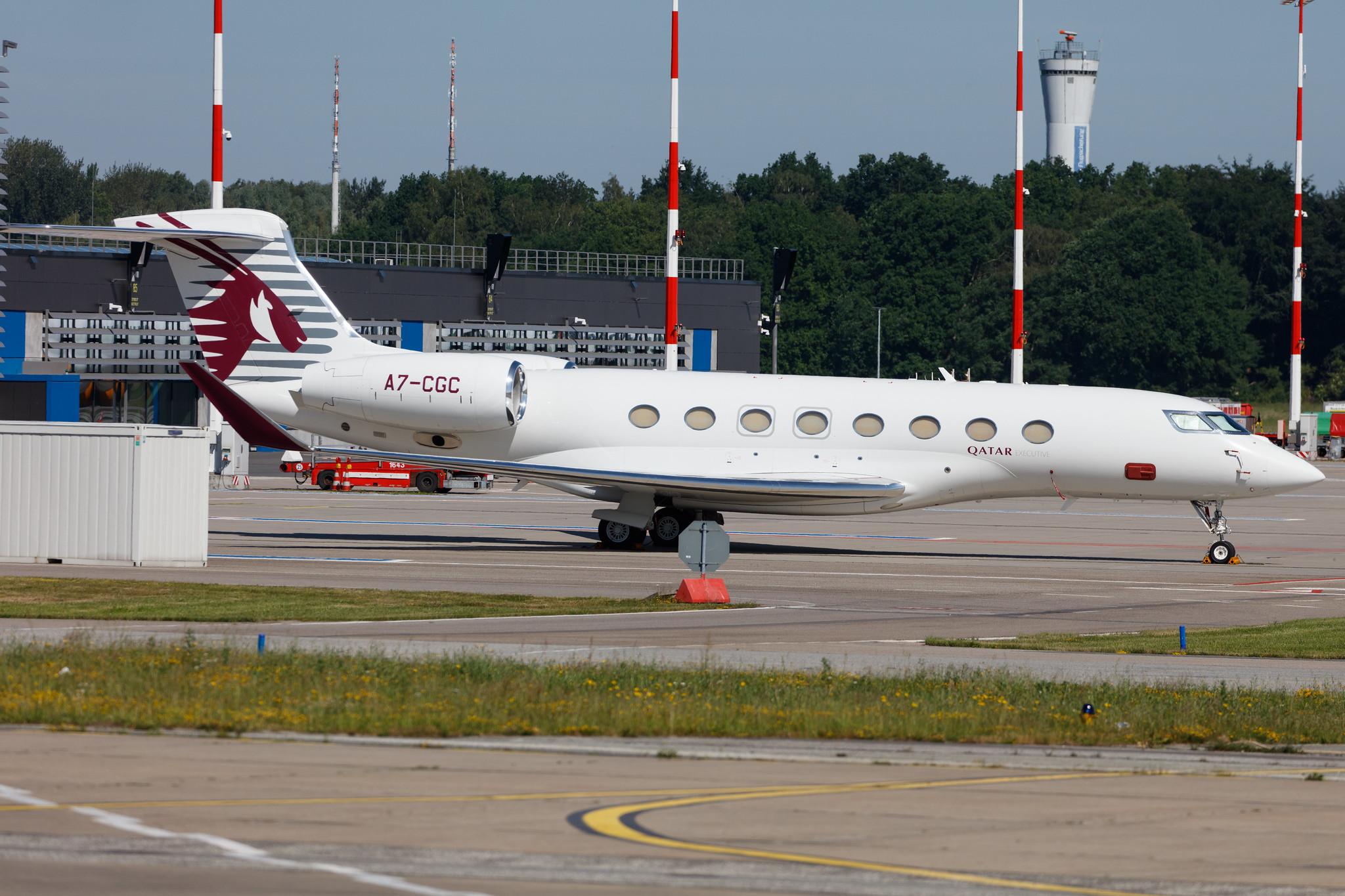Hamburg Airport: Qatar Executive (QE / QQE) |  Gulfstream G650ER GLF6 | A7-CGC | MSN 6179