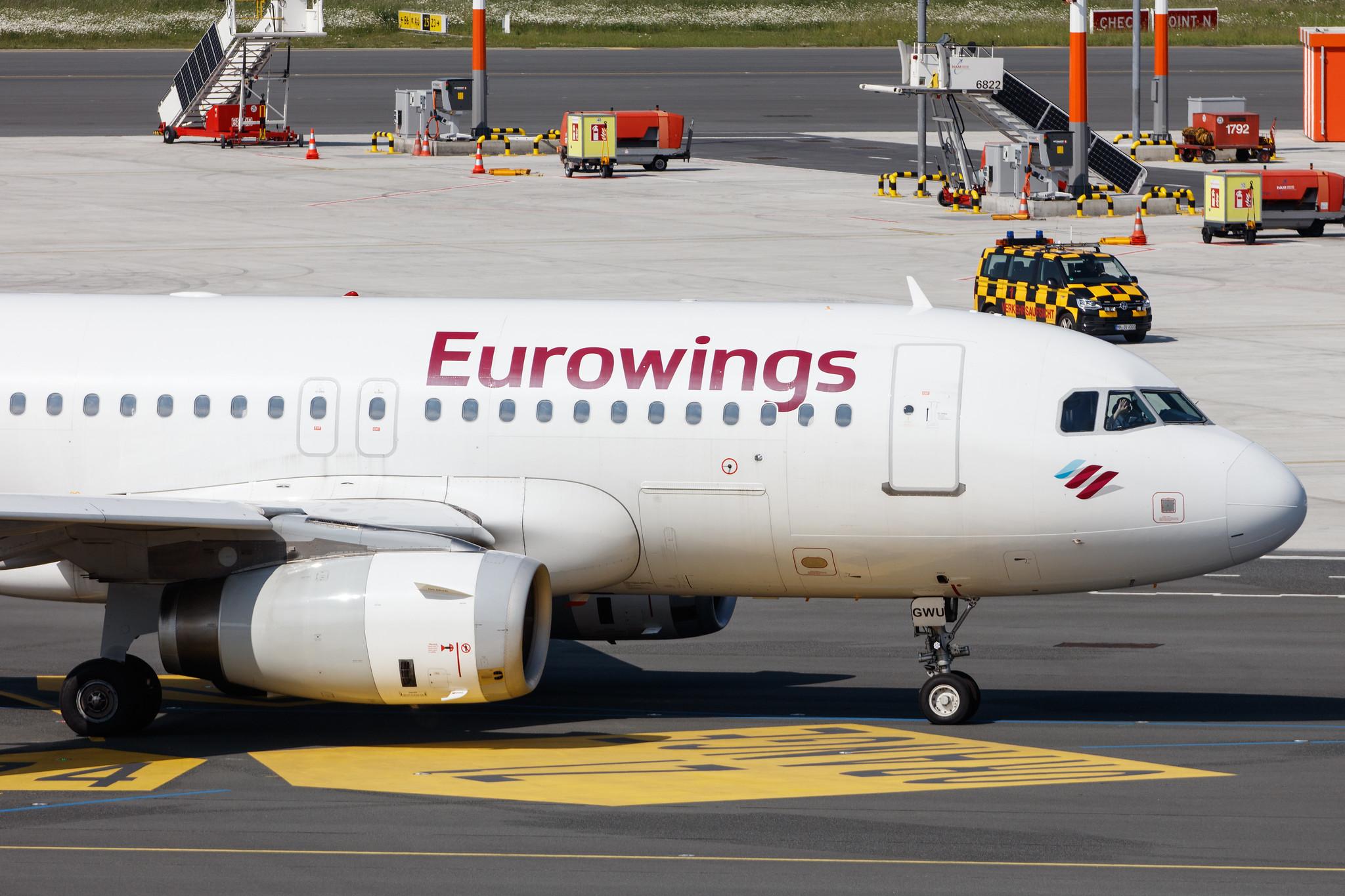 Hamburg Airport: Eurowings (EW / EWG) |  Airbus A319-132 A319 | D-AGWU | MSN 5457