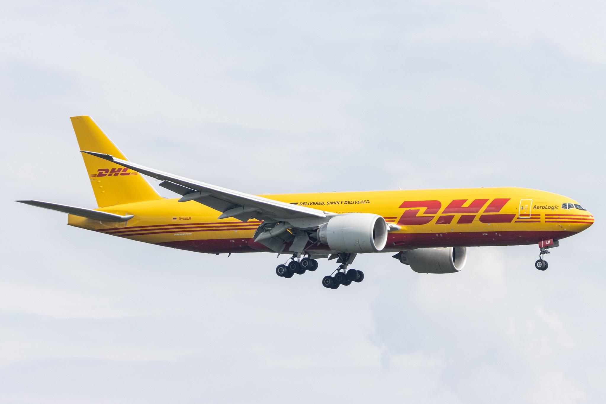 Frankfurt Airport: DHL (D0 / DHK) | Operator: AeroLogic |  Boeing 777-F B77L | D-AALM | MSN 66082